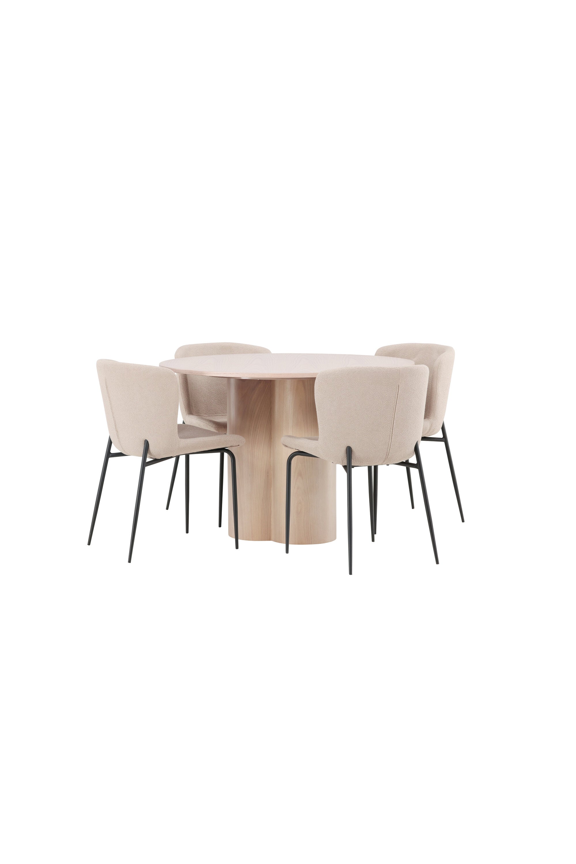 Matgrupp Olivia med 4st matstolar Modesto-GR Dining Set-Venture Home-peaceofhome.se