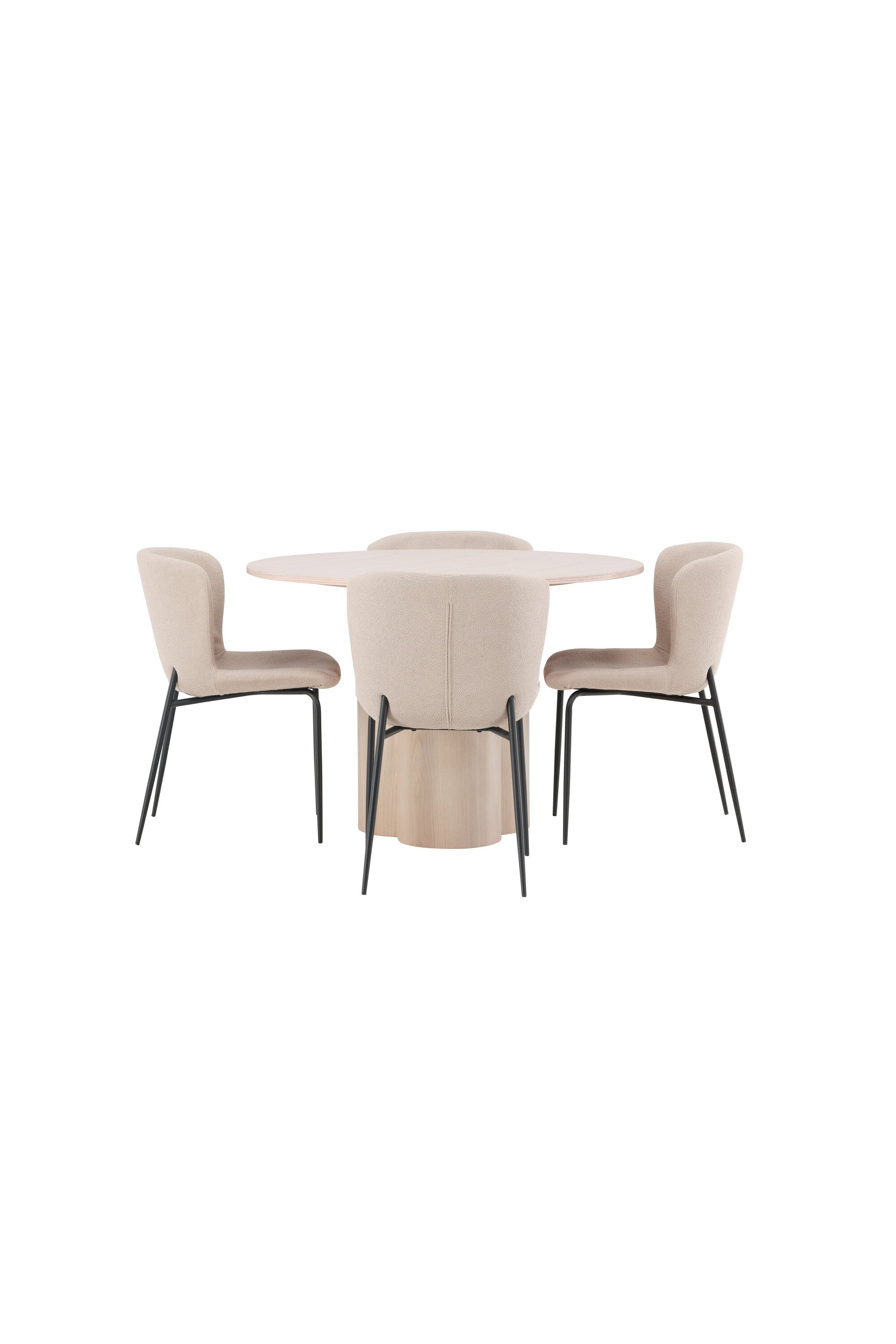 Matgrupp Olivia med 4st matstolar Modesto-GR Dining Set-Venture Home-peaceofhome.se