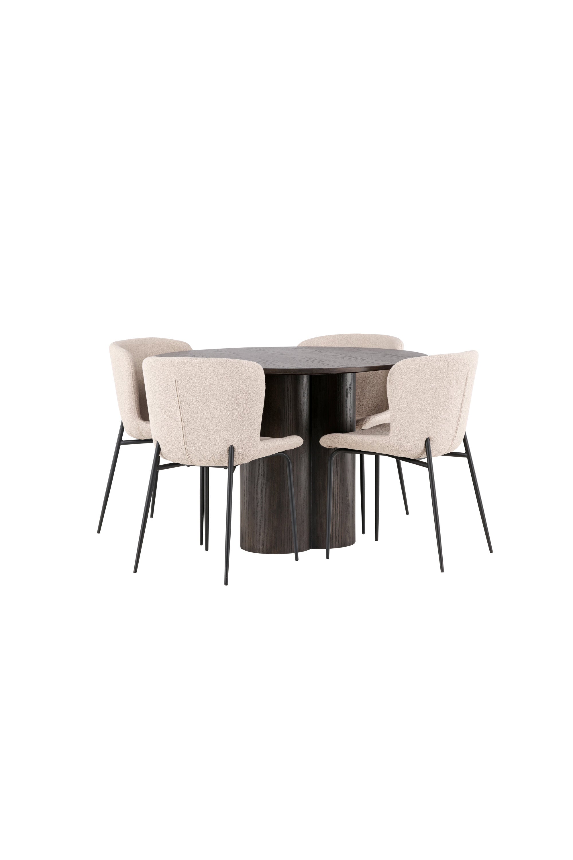 Matgrupp Olivia med 4st matstolar Modesto-GR Dining Set-Venture Home-peaceofhome.se