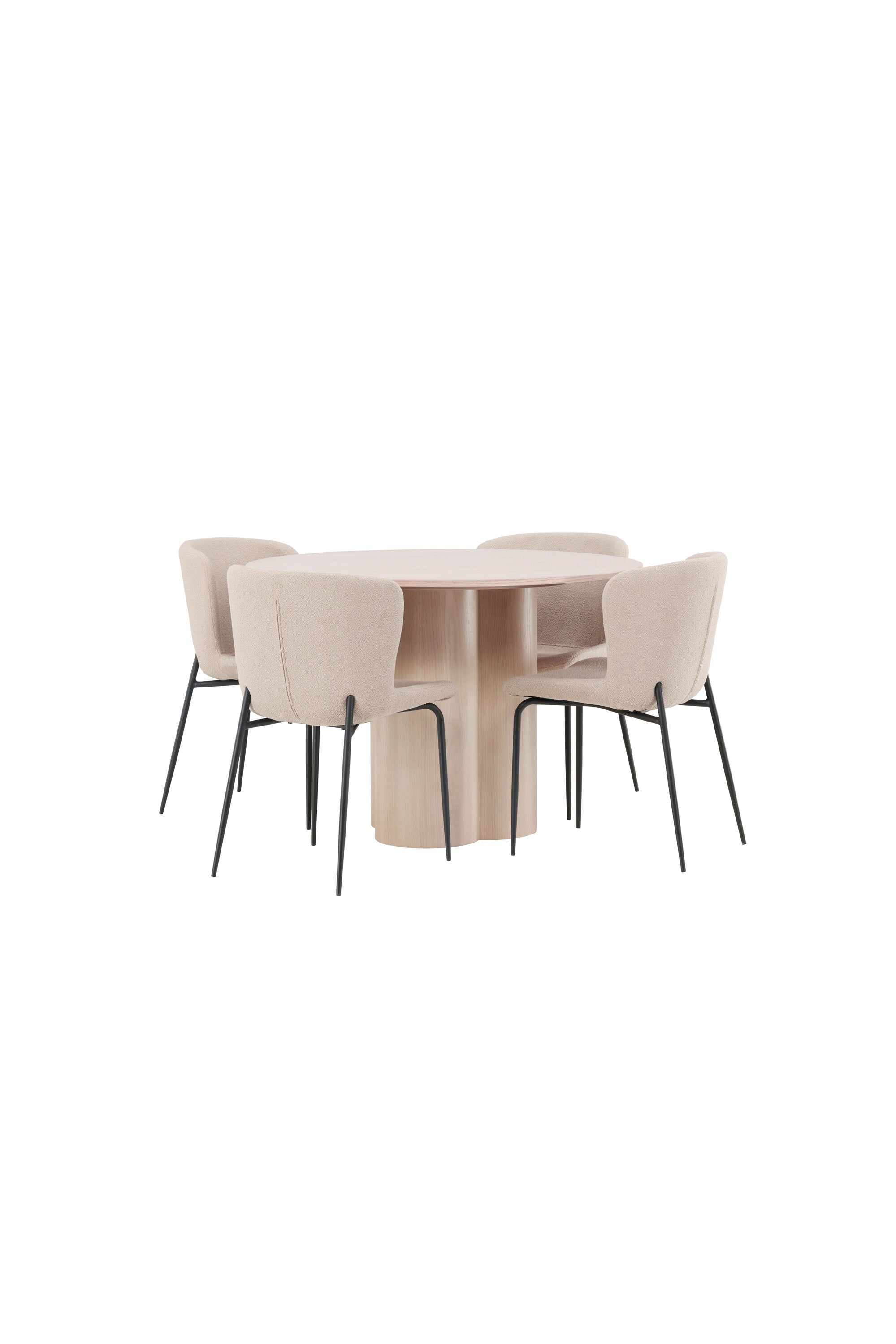 Matgrupp Olivia med 4st matstolar Modesto-GR Dining Set-Venture Home-peaceofhome.se