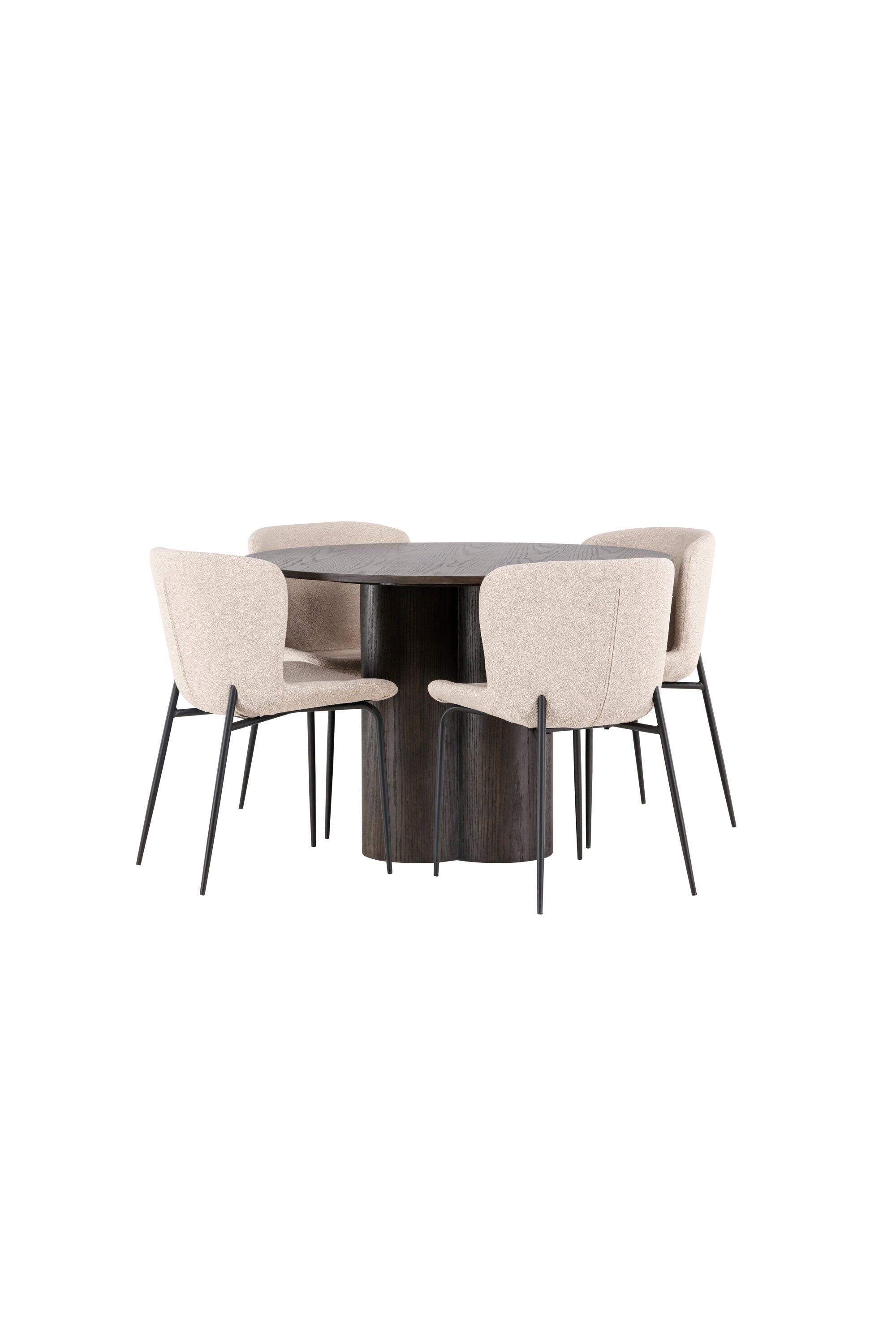 Matgrupp Olivia med 4st matstolar Modesto-GR Dining Set-Venture Home-peaceofhome.se