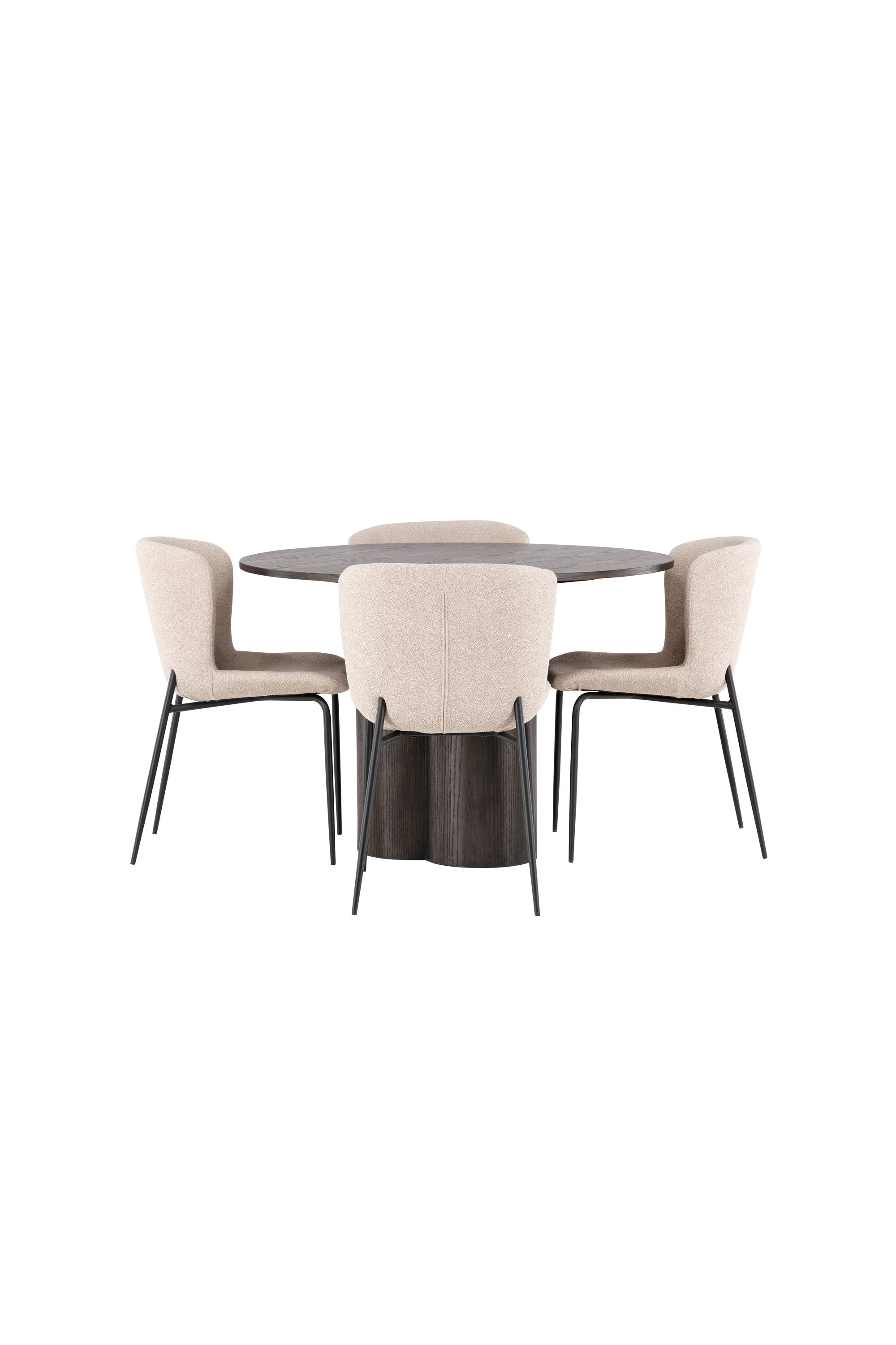 Matgrupp Olivia med 4st matstolar Modesto-GR Dining Set-Venture Home-peaceofhome.se