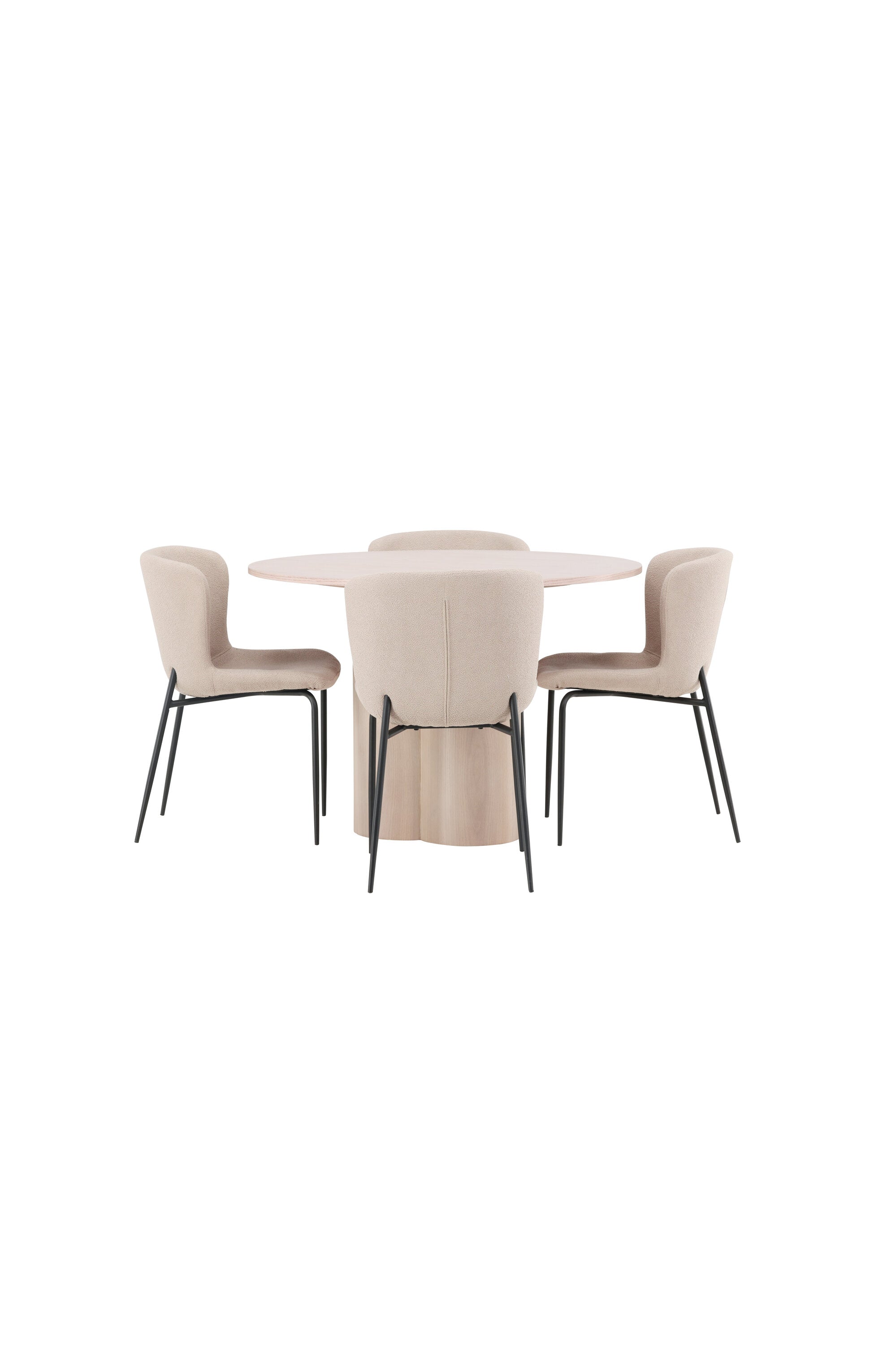 Matgrupp Olivia med 4st matstolar Modesto-GR Dining Set-Venture Home-peaceofhome.se