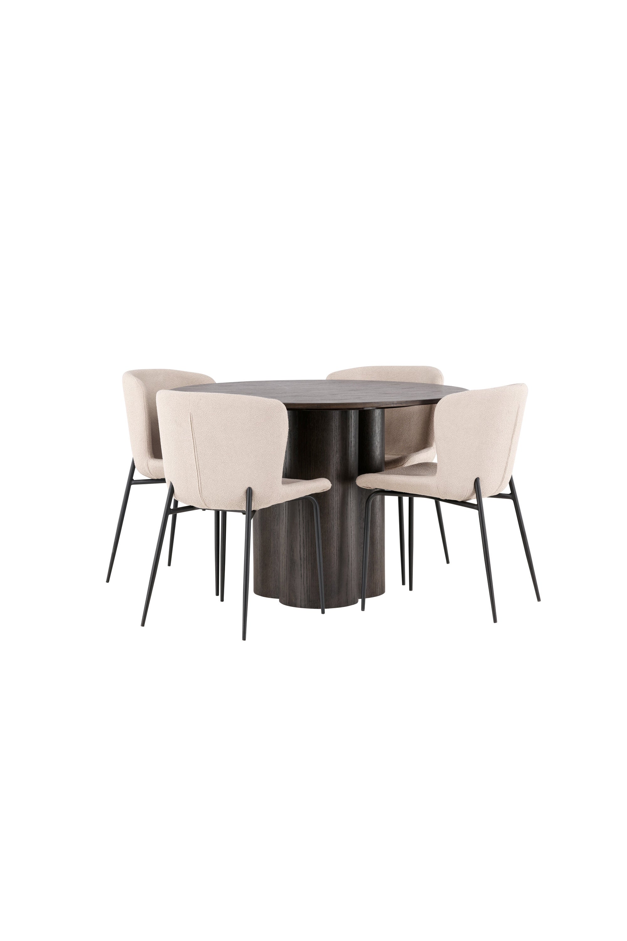 Matgrupp Olivia med 4st matstolar Modesto-GR Dining Set-Venture Home-peaceofhome.se