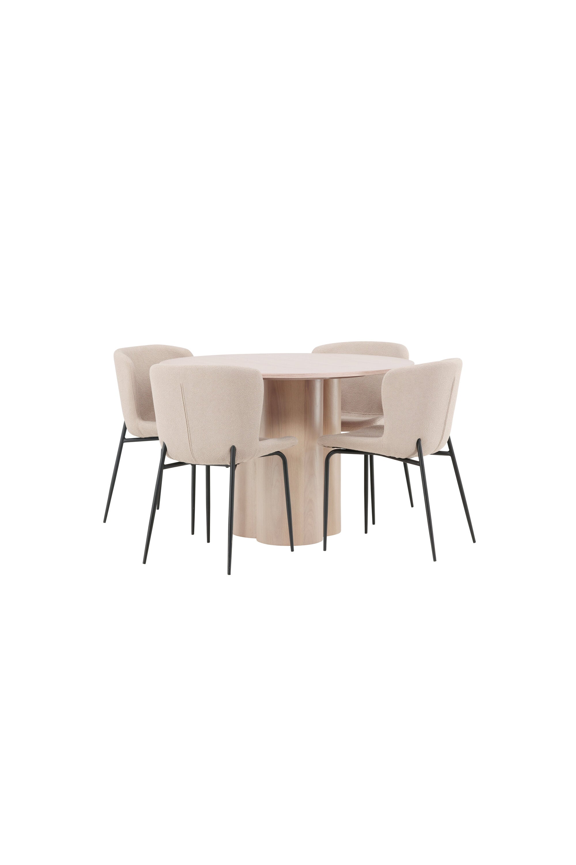 Matgrupp Olivia med 4st matstolar Modesto-GR Dining Set-Venture Home-peaceofhome.se