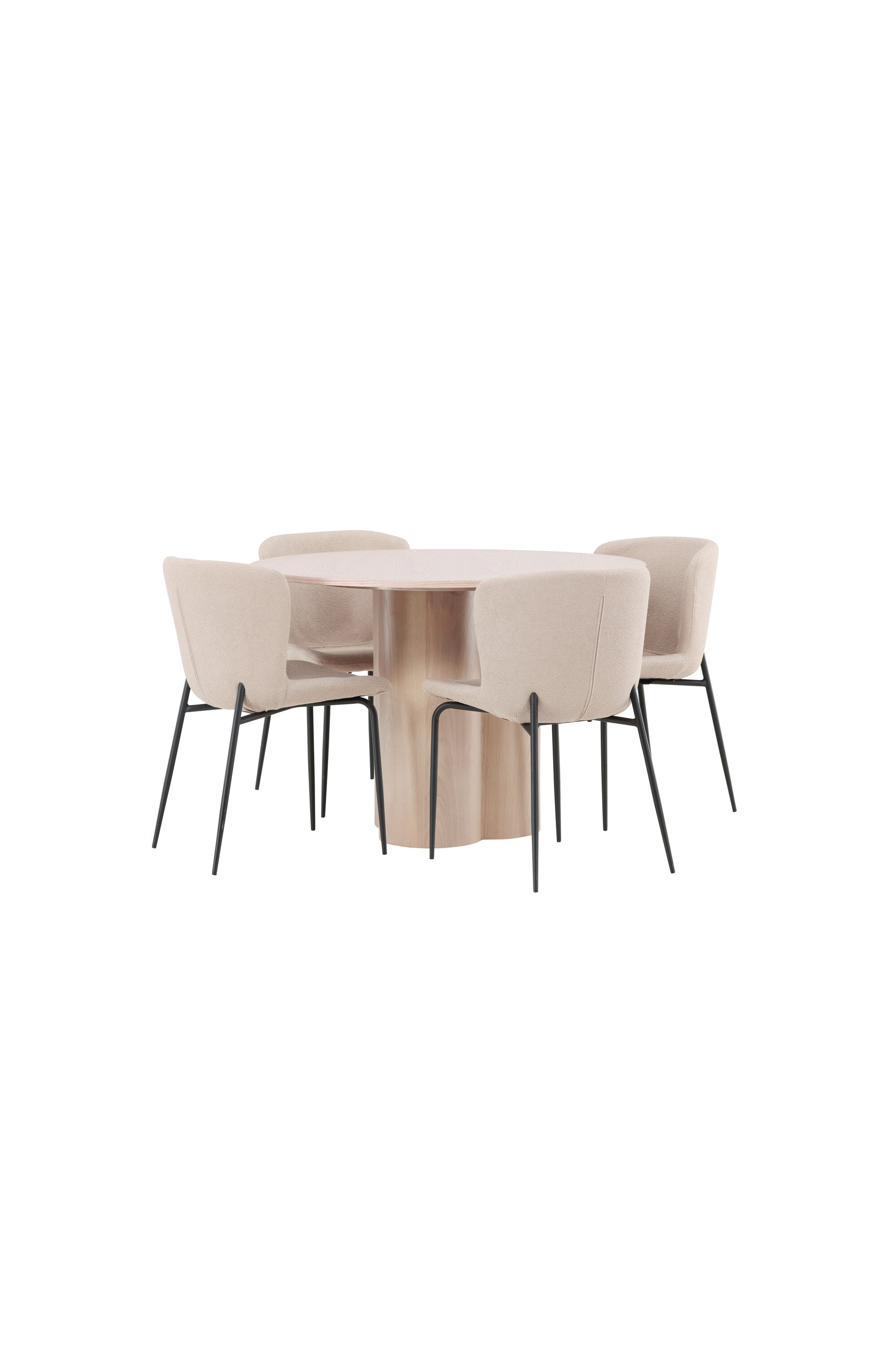 Matgrupp Olivia med 4st matstolar Modesto-GR Dining Set-Venture Home-peaceofhome.se