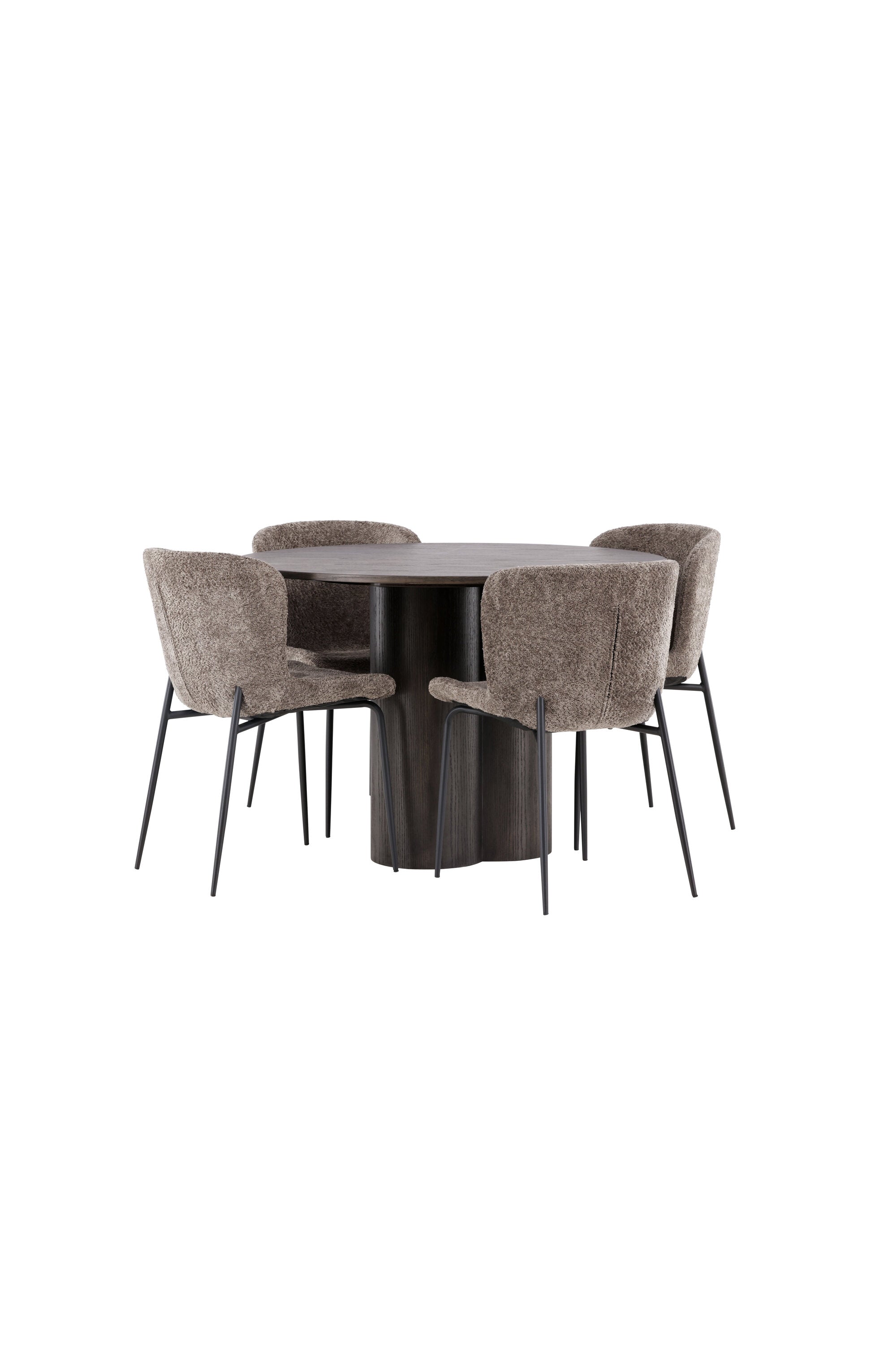 Matgrupp Olivia med 4st matstolar Modesto-GR Dining Set-Venture Home-peaceofhome.se