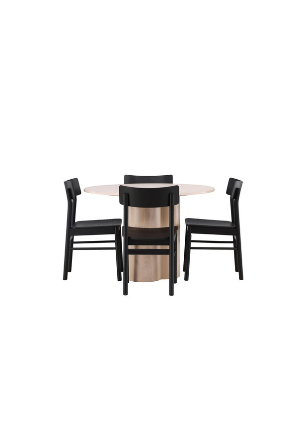 Matgrupp Olivia med 4st matstolar Montros-GR Dining Set-Venture Home-peaceofhome.se