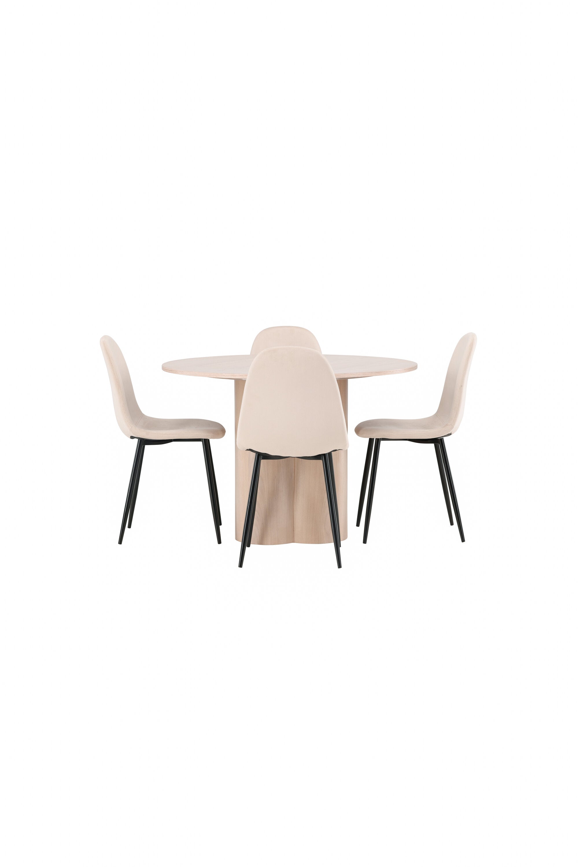 Matgrupp Olivia med 4st matstolar Polar-GR Dining Set-Venture Home-peaceofhome.se