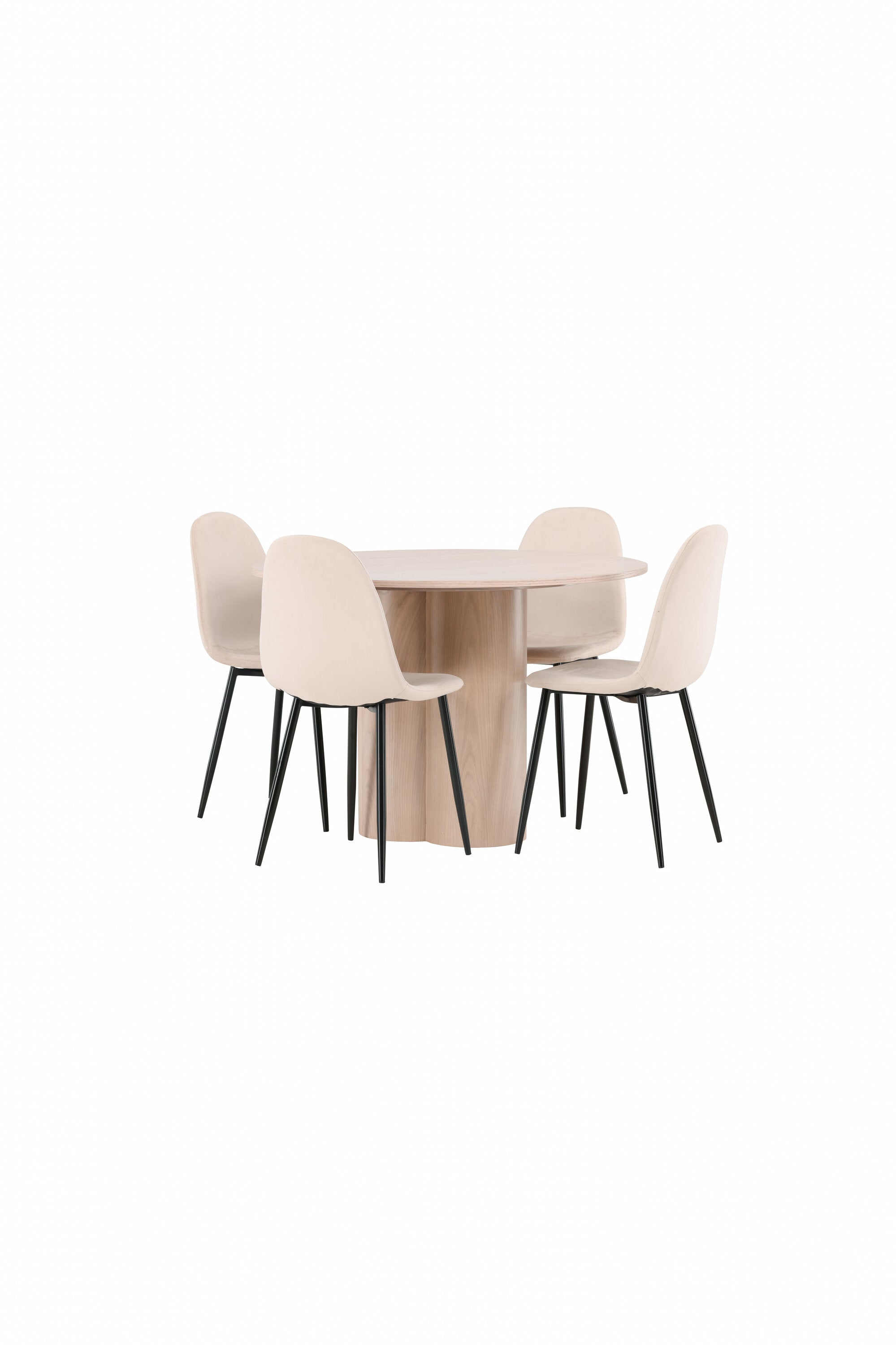 Matgrupp Olivia med 4st matstolar Polar-GR Dining Set-Venture Home-peaceofhome.se