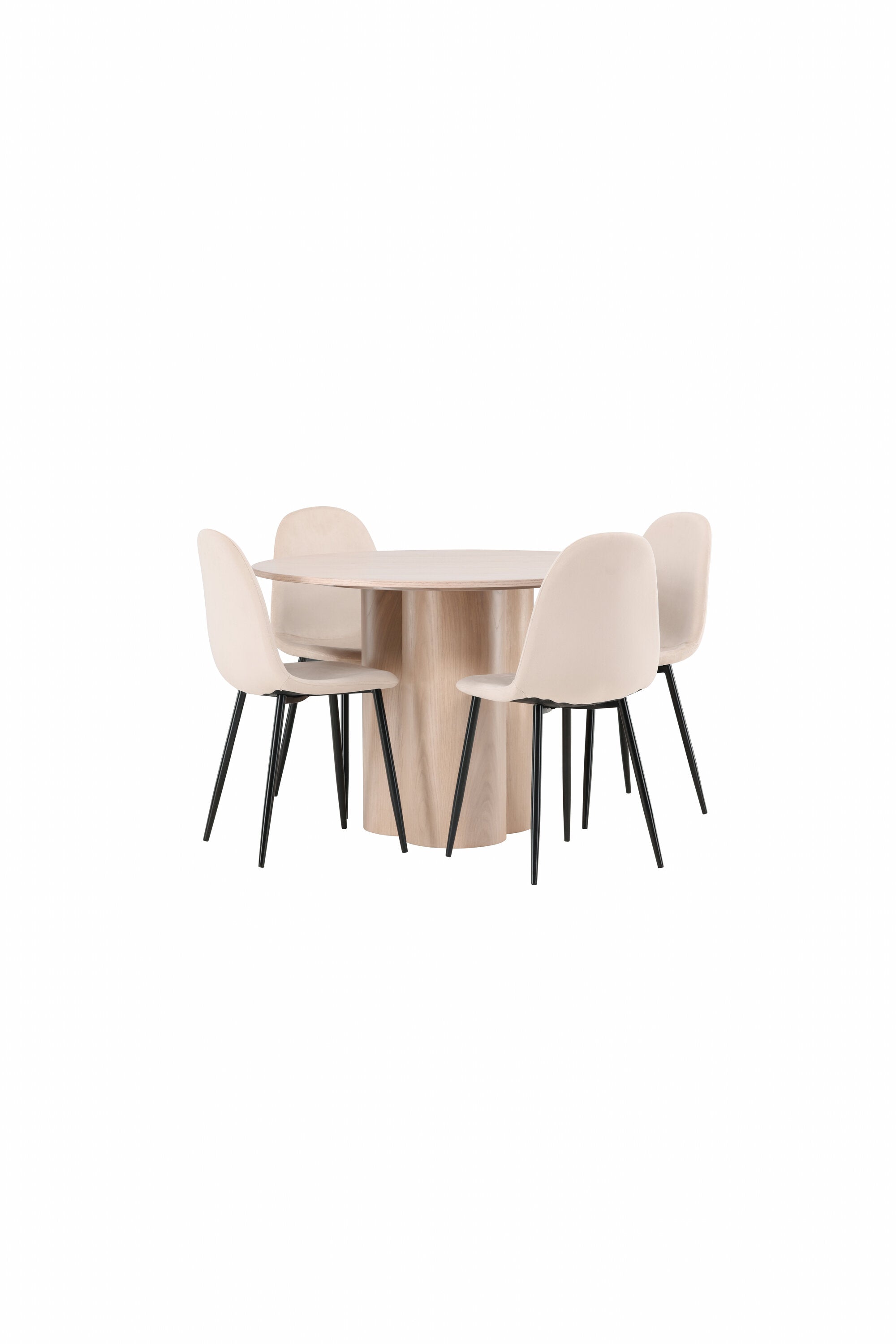 Matgrupp Olivia med 4st matstolar Polar-GR Dining Set-Venture Home-peaceofhome.se