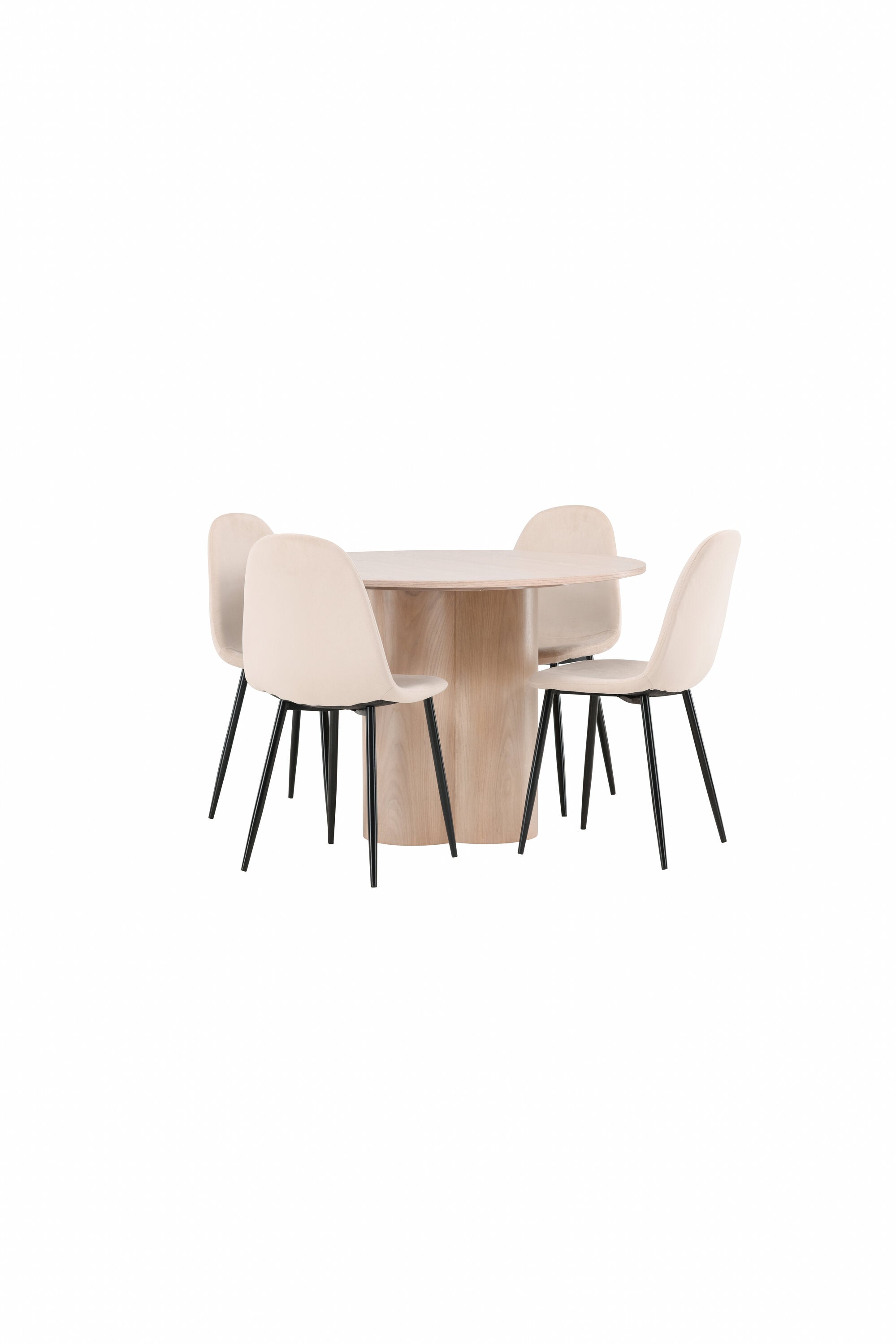 Matgrupp Olivia med 4st matstolar Polar-GR Dining Set-Venture Home-peaceofhome.se