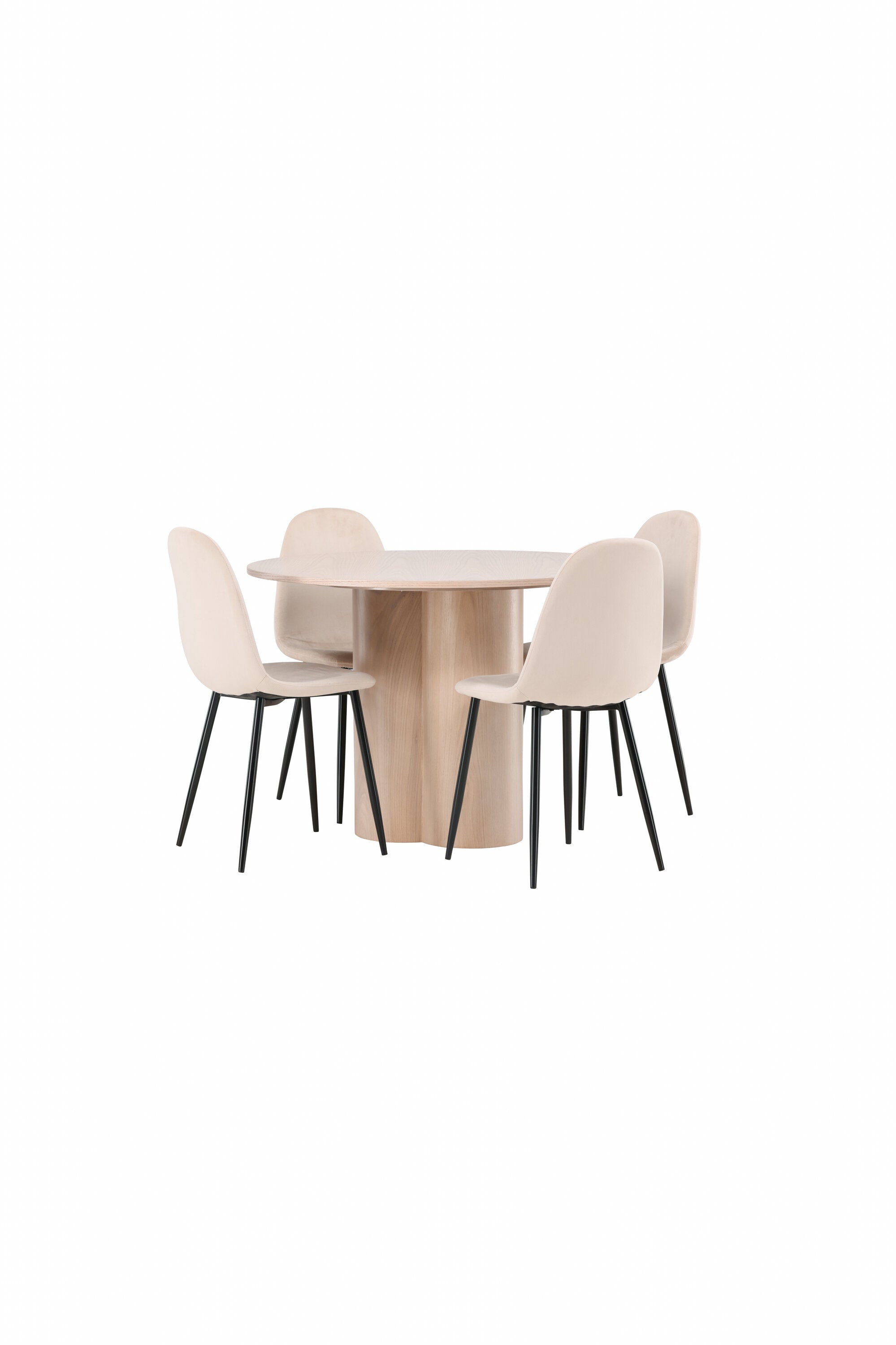 Matgrupp Olivia med 4st matstolar Polar-GR Dining Set-Venture Home-peaceofhome.se