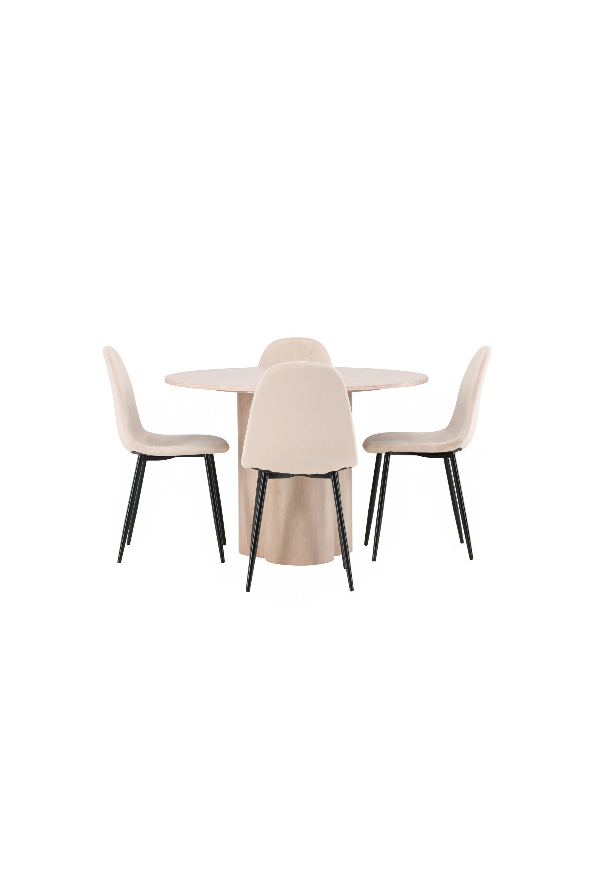 Matgrupp Olivia med 4st matstolar Polar-GR Dining Set-Venture Home-peaceofhome.se