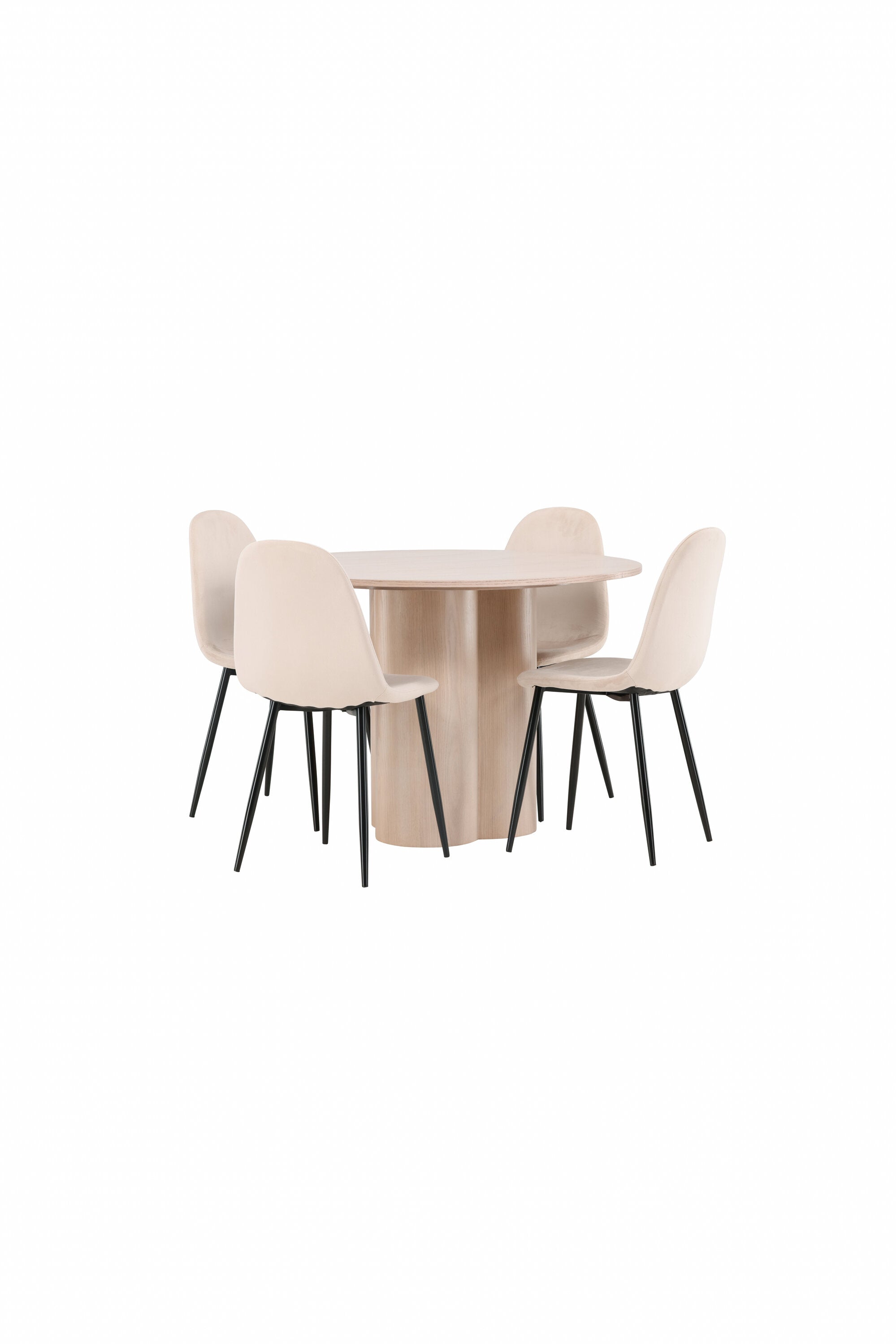 Matgrupp Olivia med 4st matstolar Polar-GR Dining Set-Venture Home-peaceofhome.se