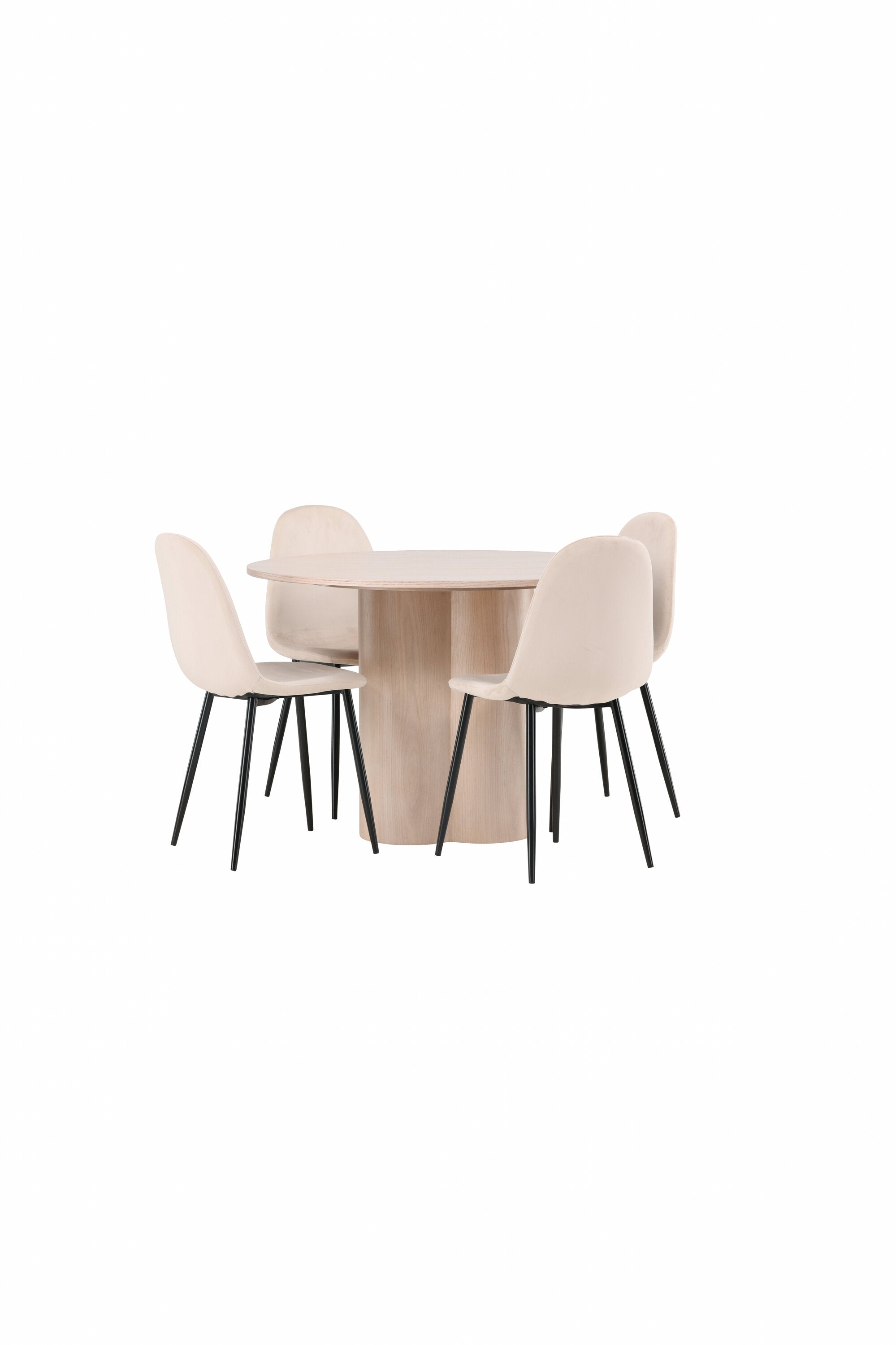 Matgrupp Olivia med 4st matstolar Polar-GR Dining Set-Venture Home-peaceofhome.se