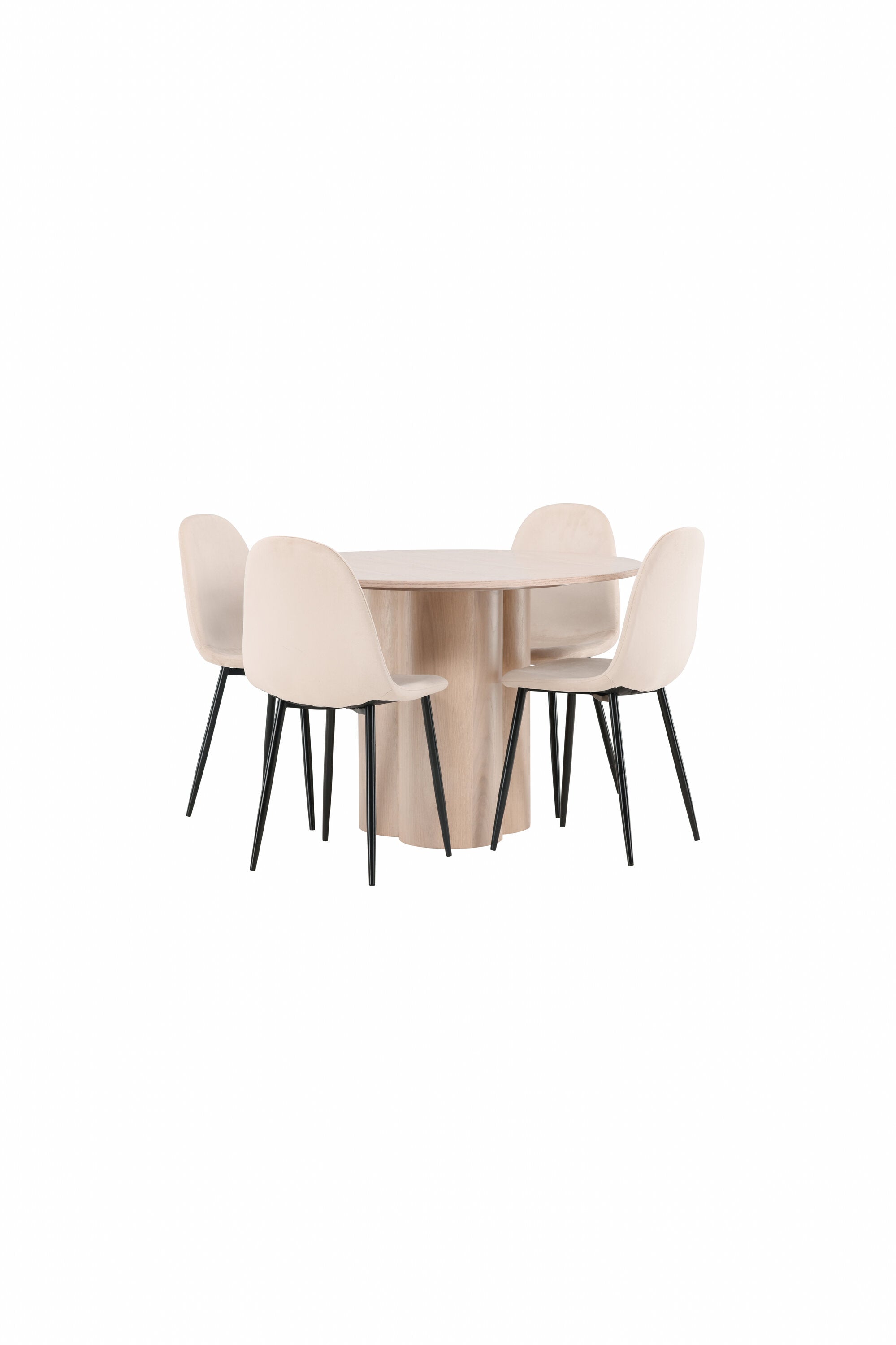 Matgrupp Olivia med 4st matstolar Polar-GR Dining Set-Venture Home-peaceofhome.se