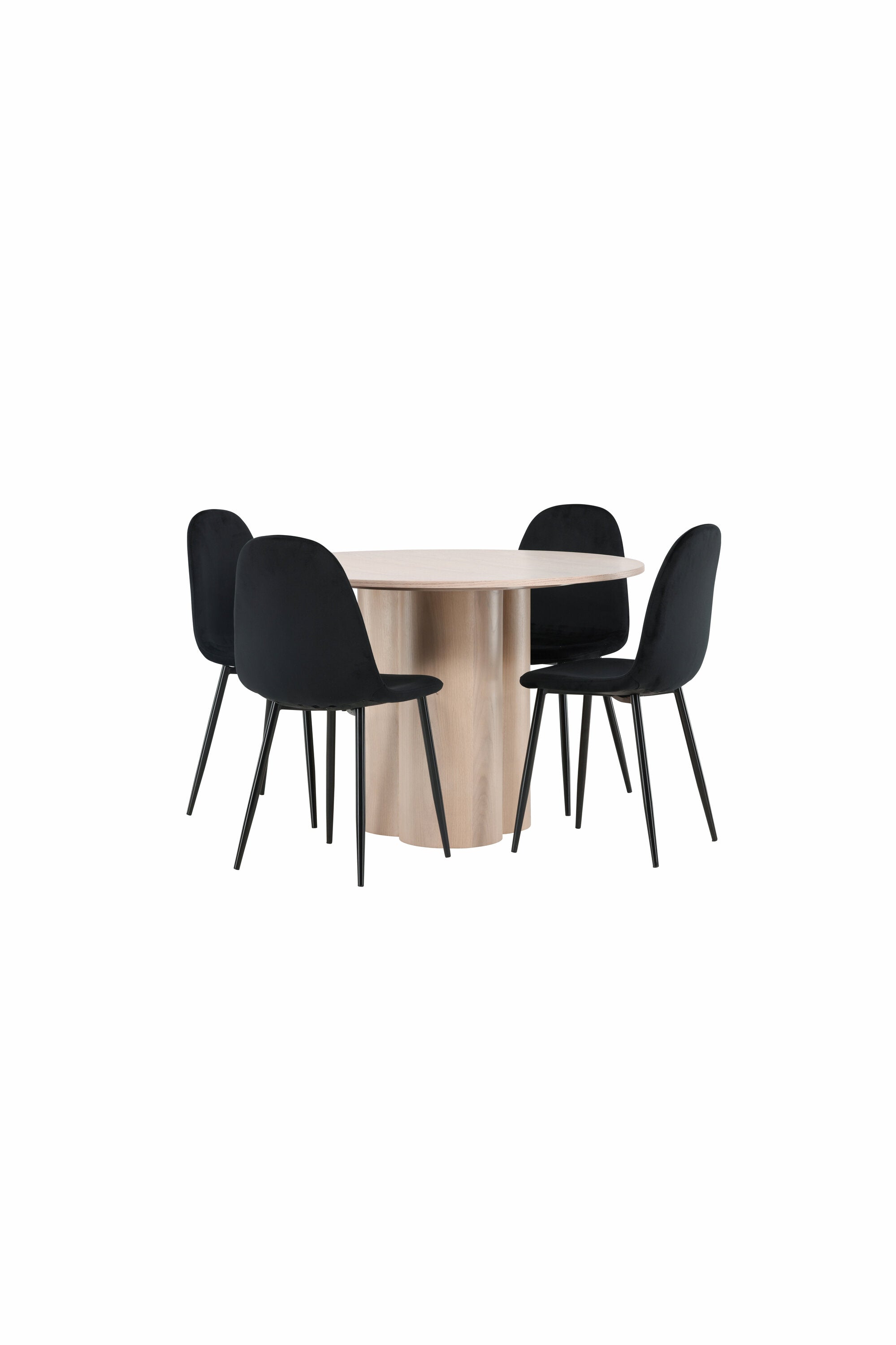 Matgrupp Olivia med 4st matstolar Polar-GR Dining Set-Venture Home-peaceofhome.se