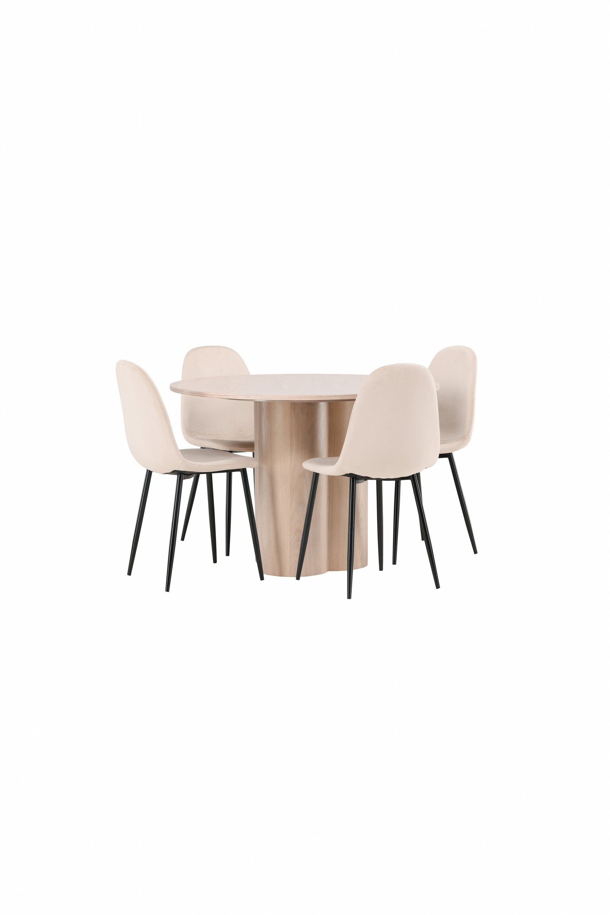 Matgrupp Olivia med 4st matstolar Polar-GR Dining Set-Venture Home-peaceofhome.se