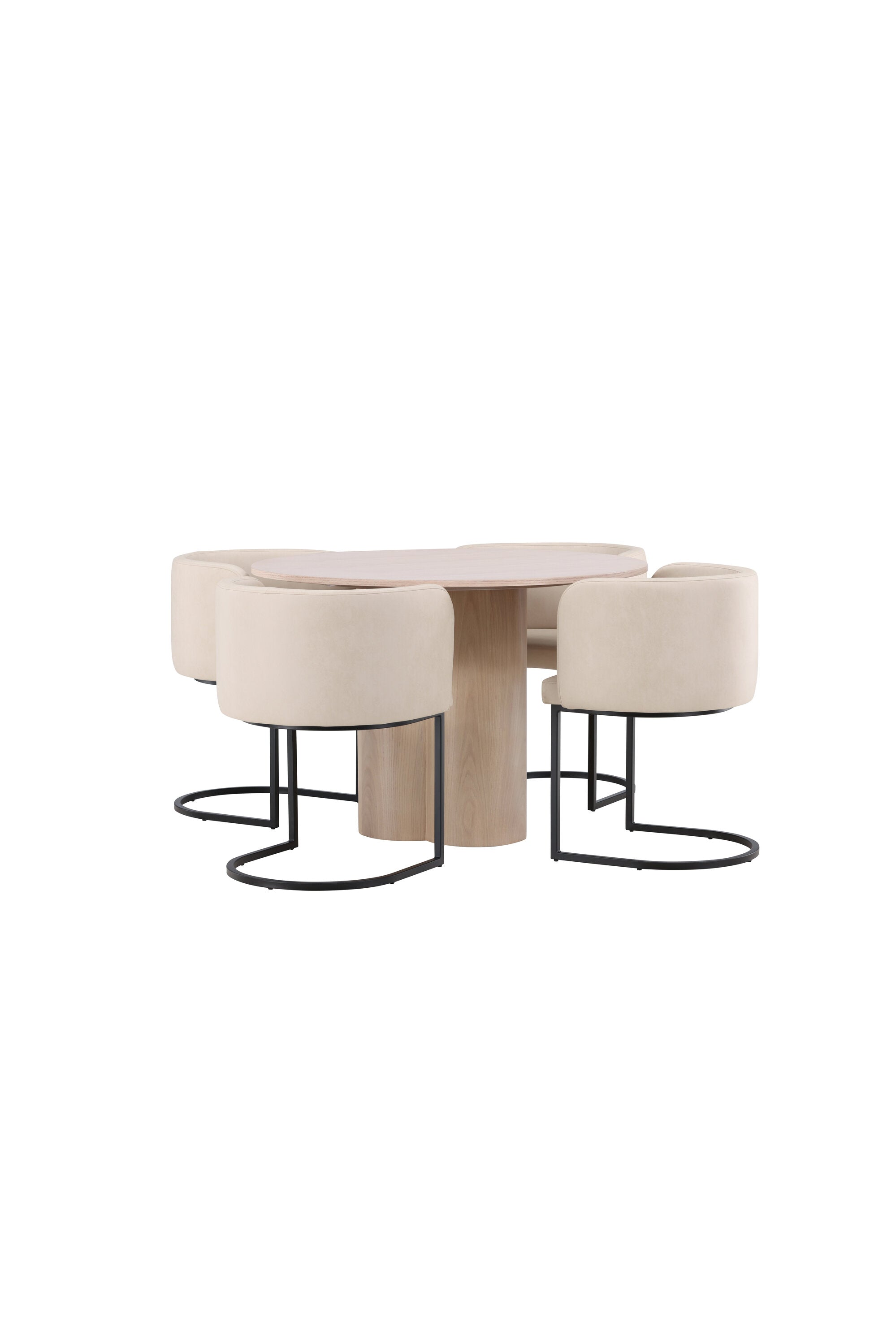 Matgrupp Olivia med 4st matstolar Simrishman-GR Dining Set-Venture Home-peaceofhome.se