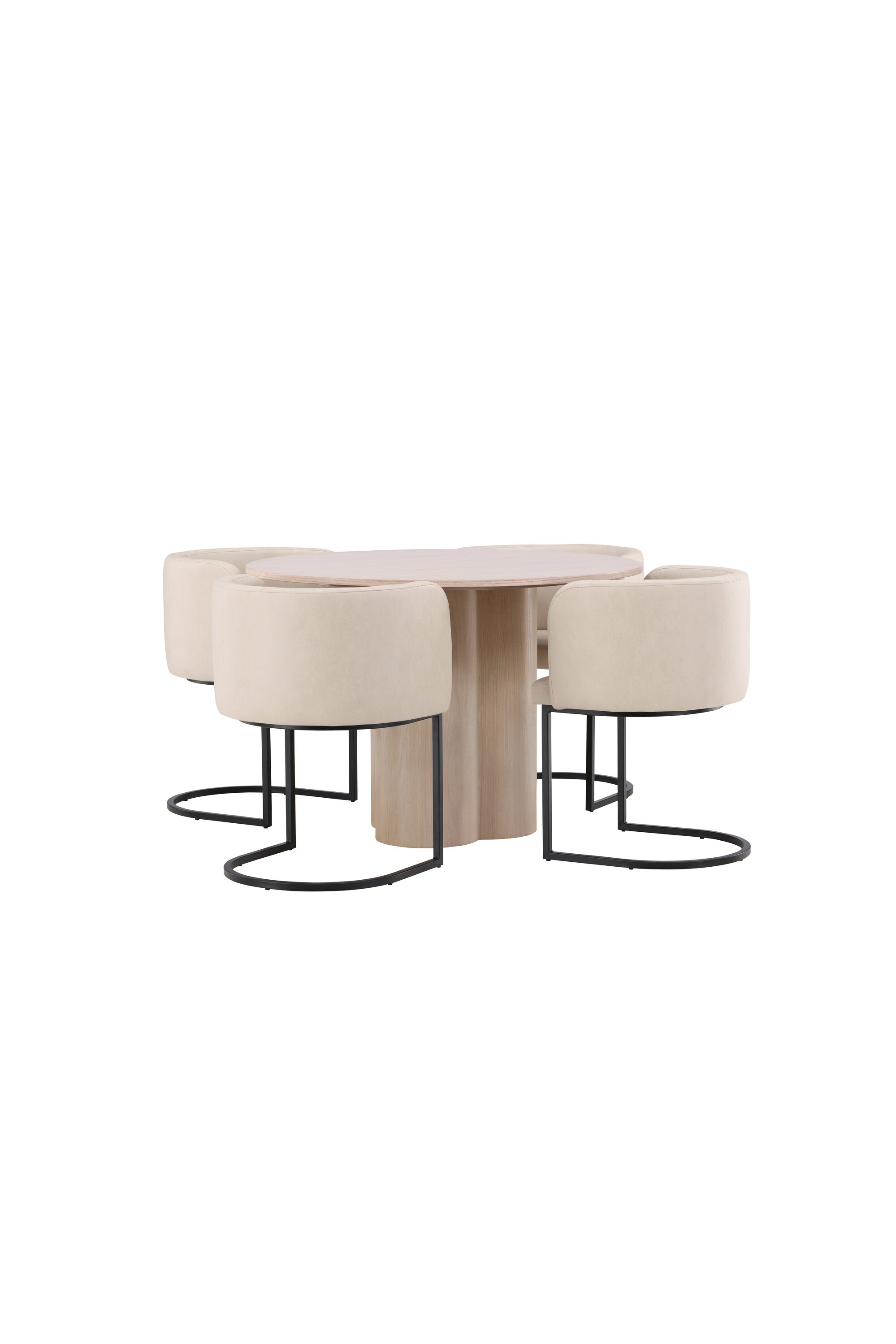 Matgrupp Olivia med 4st matstolar Simrishman-GR Dining Set-Venture Home-peaceofhome.se