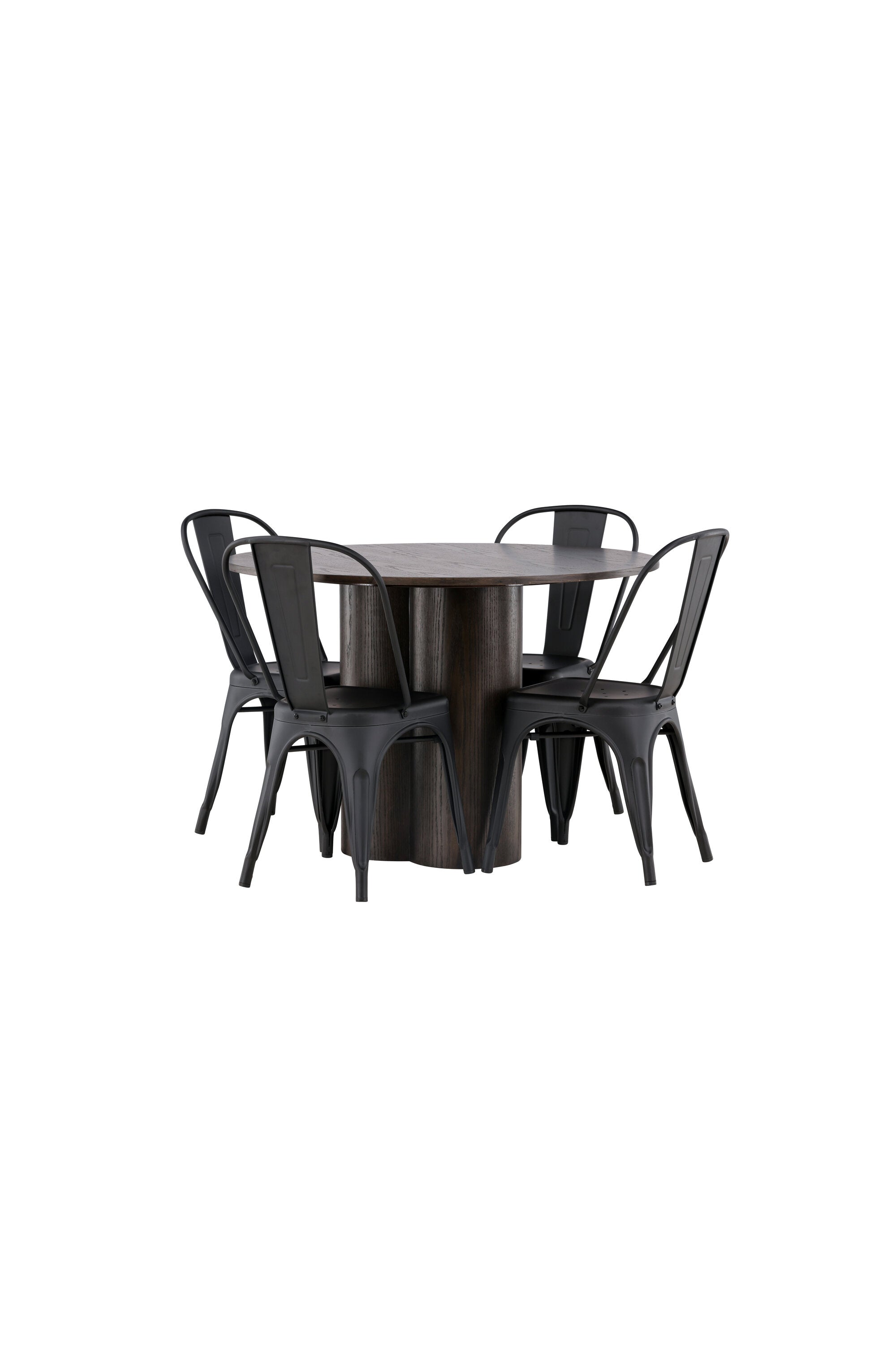 Matgrupp Olivia med 4st matstolar Tempe-GR Dining Set-Venture Home-peaceofhome.se