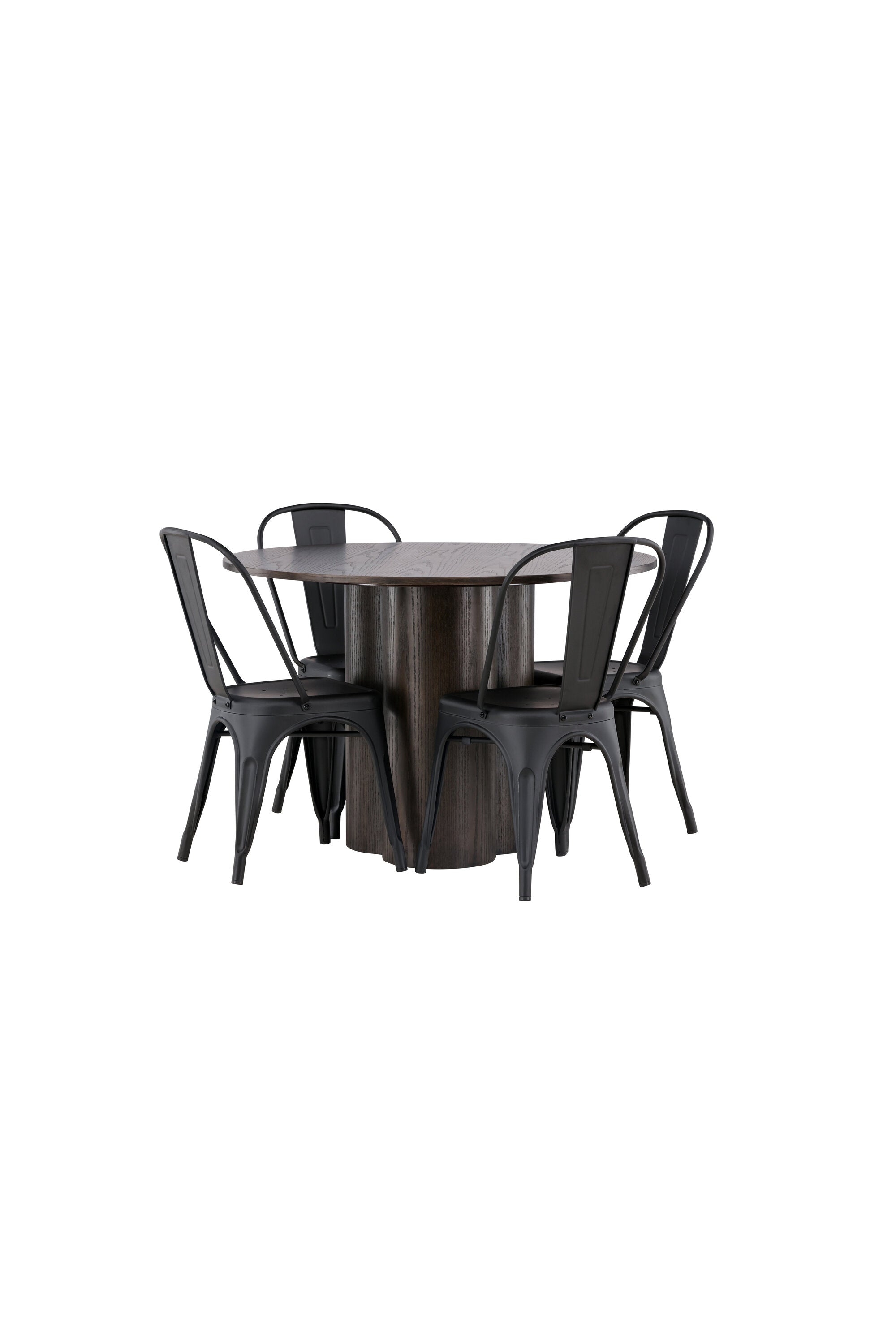 Matgrupp Olivia med 4st matstolar Tempe-GR Dining Set-Venture Home-peaceofhome.se