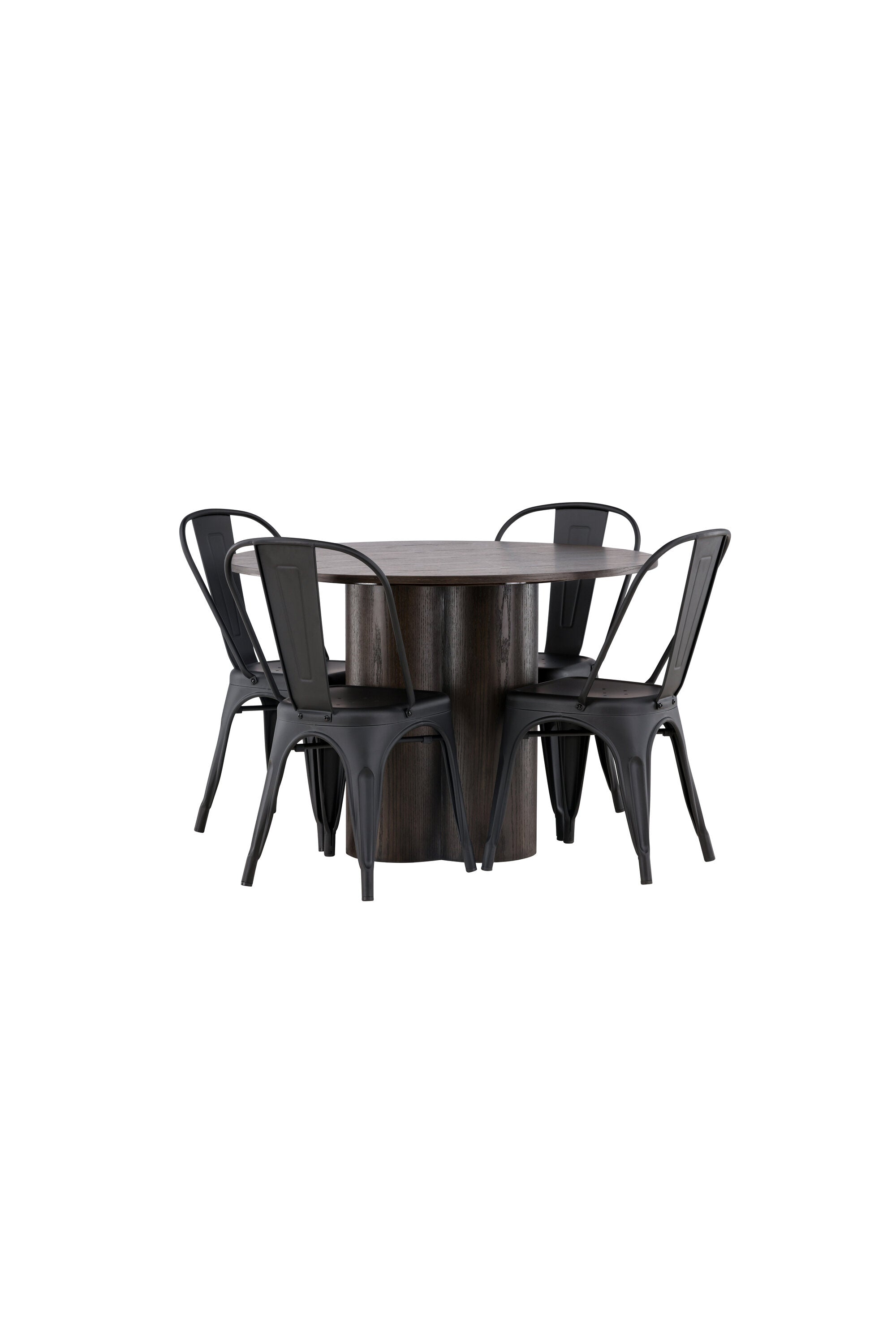 Matgrupp Olivia med 4st matstolar Tempe-GR Dining Set-Venture Home-peaceofhome.se