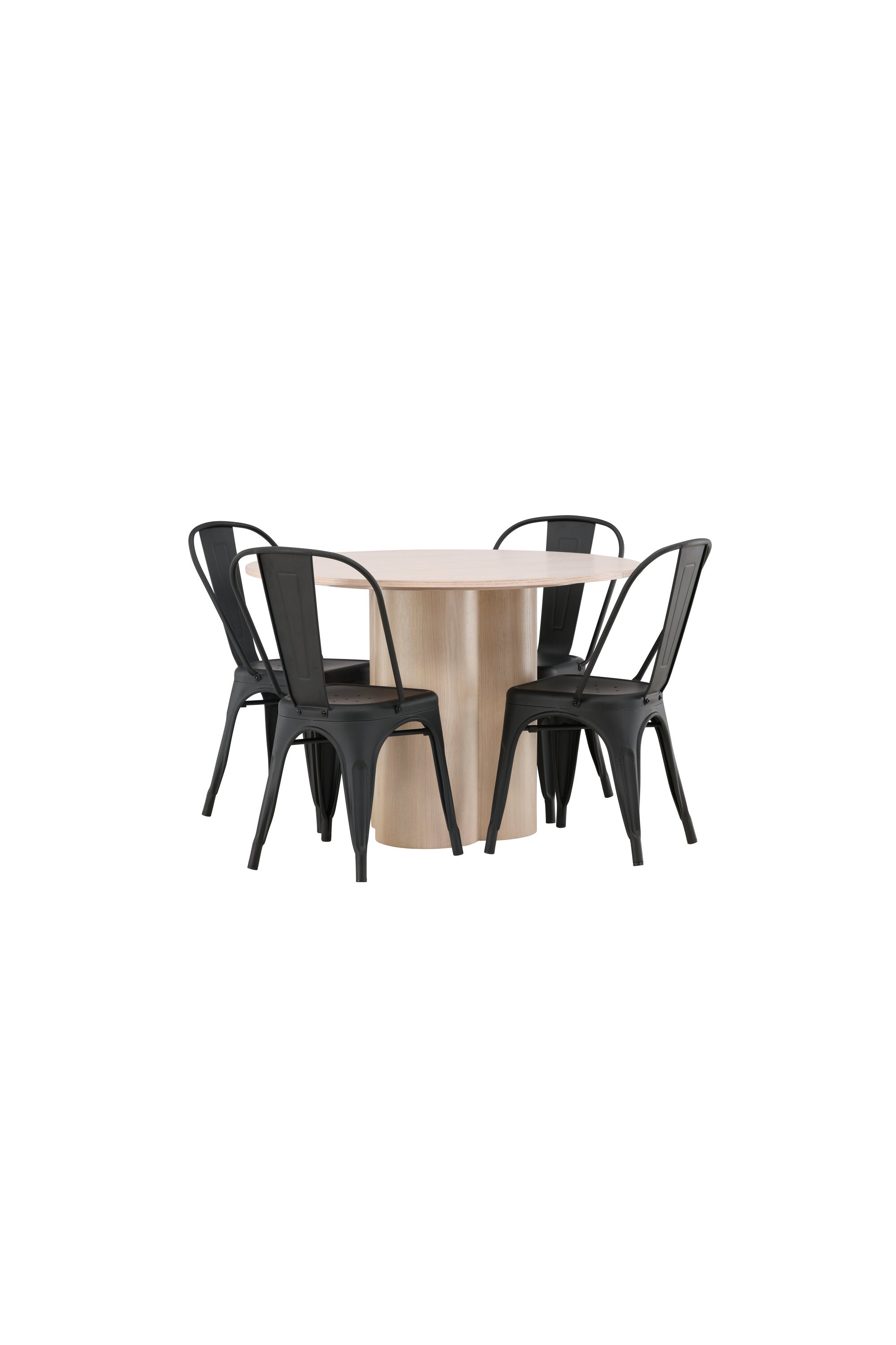 Matgrupp Olivia med 4st matstolar Tempe-GR Dining Set-Venture Home-peaceofhome.se