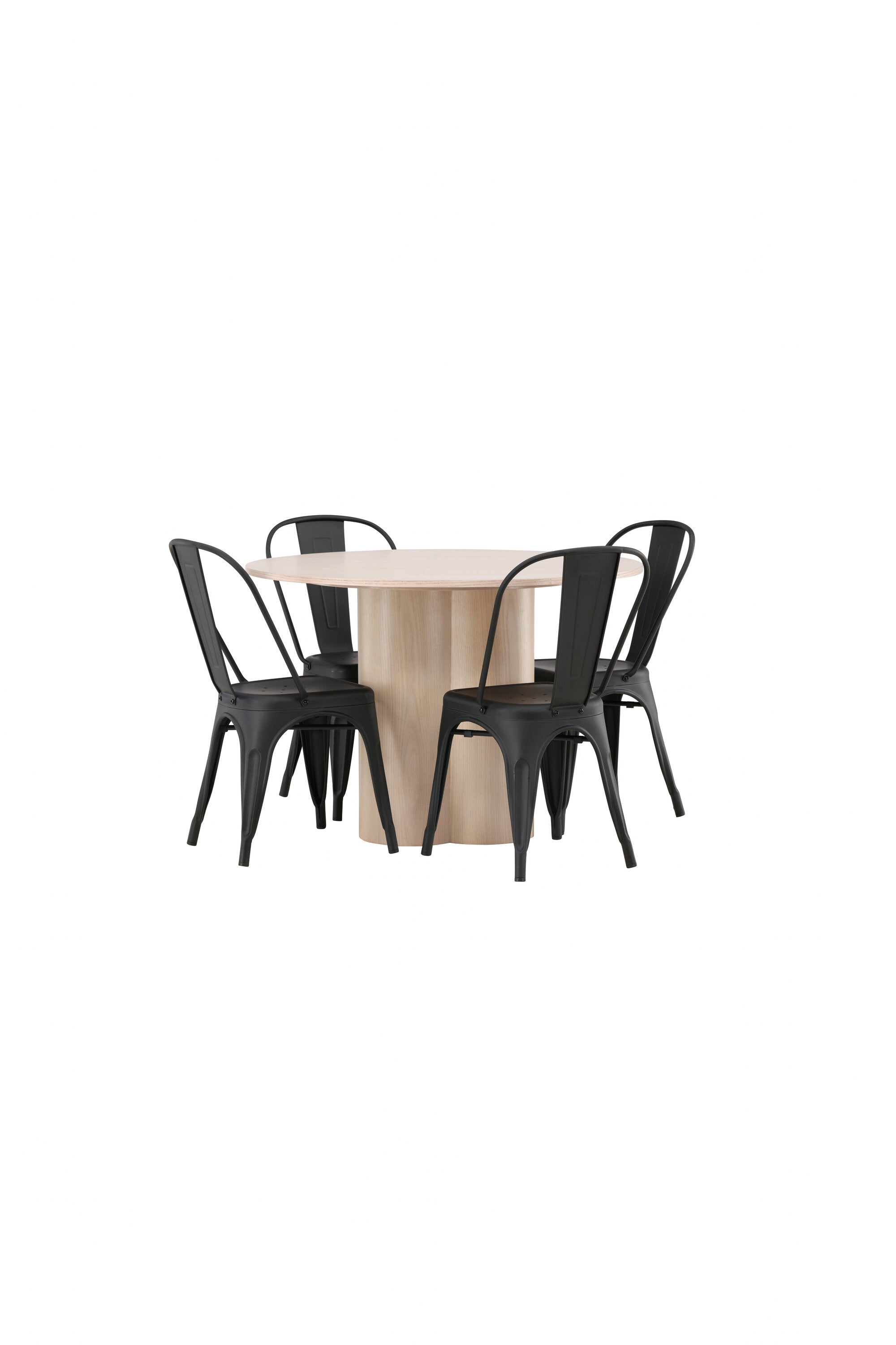 Matgrupp Olivia med 4st matstolar Tempe-GR Dining Set-Venture Home-peaceofhome.se