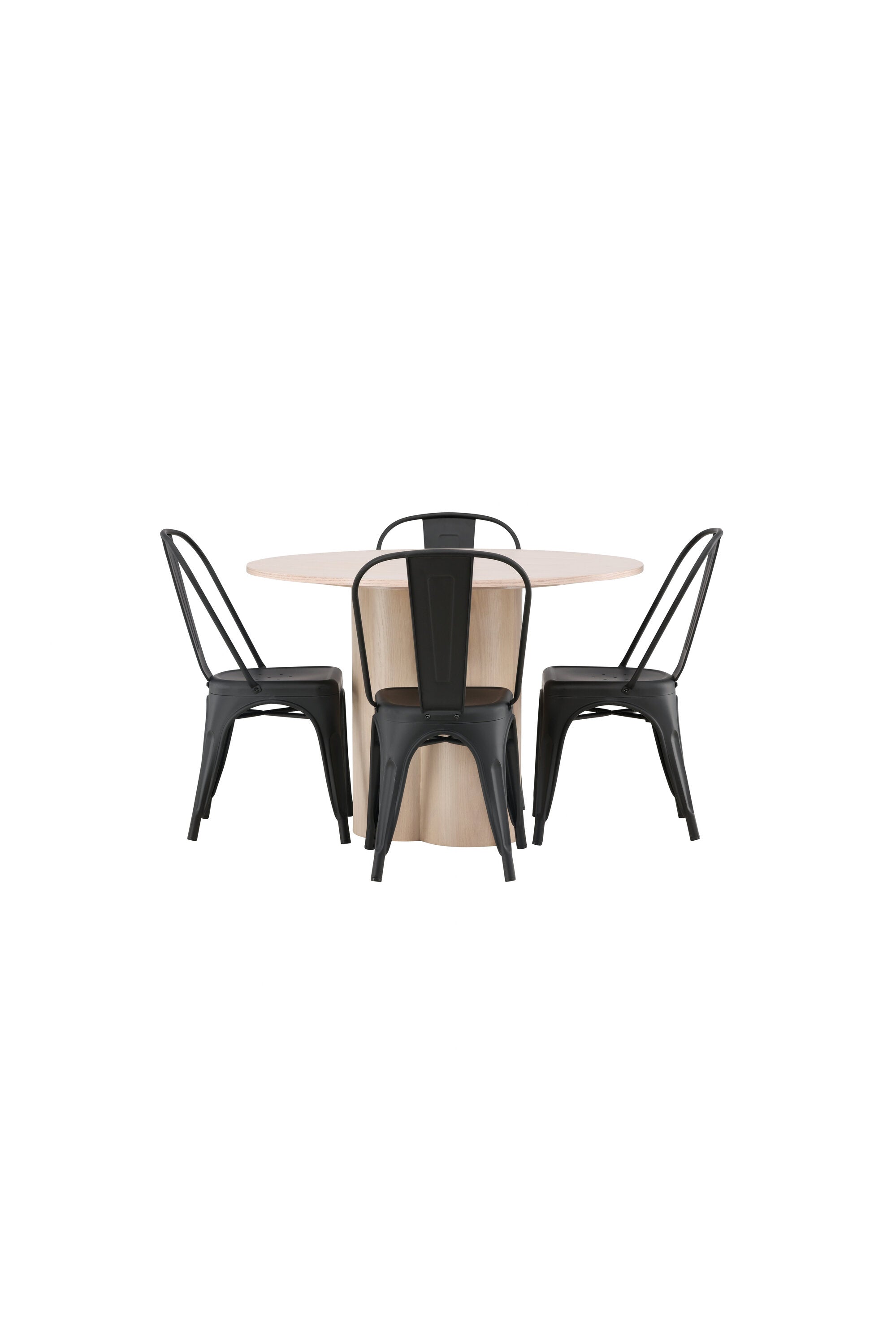 Matgrupp Olivia med 4st matstolar Tempe-GR Dining Set-Venture Home-peaceofhome.se