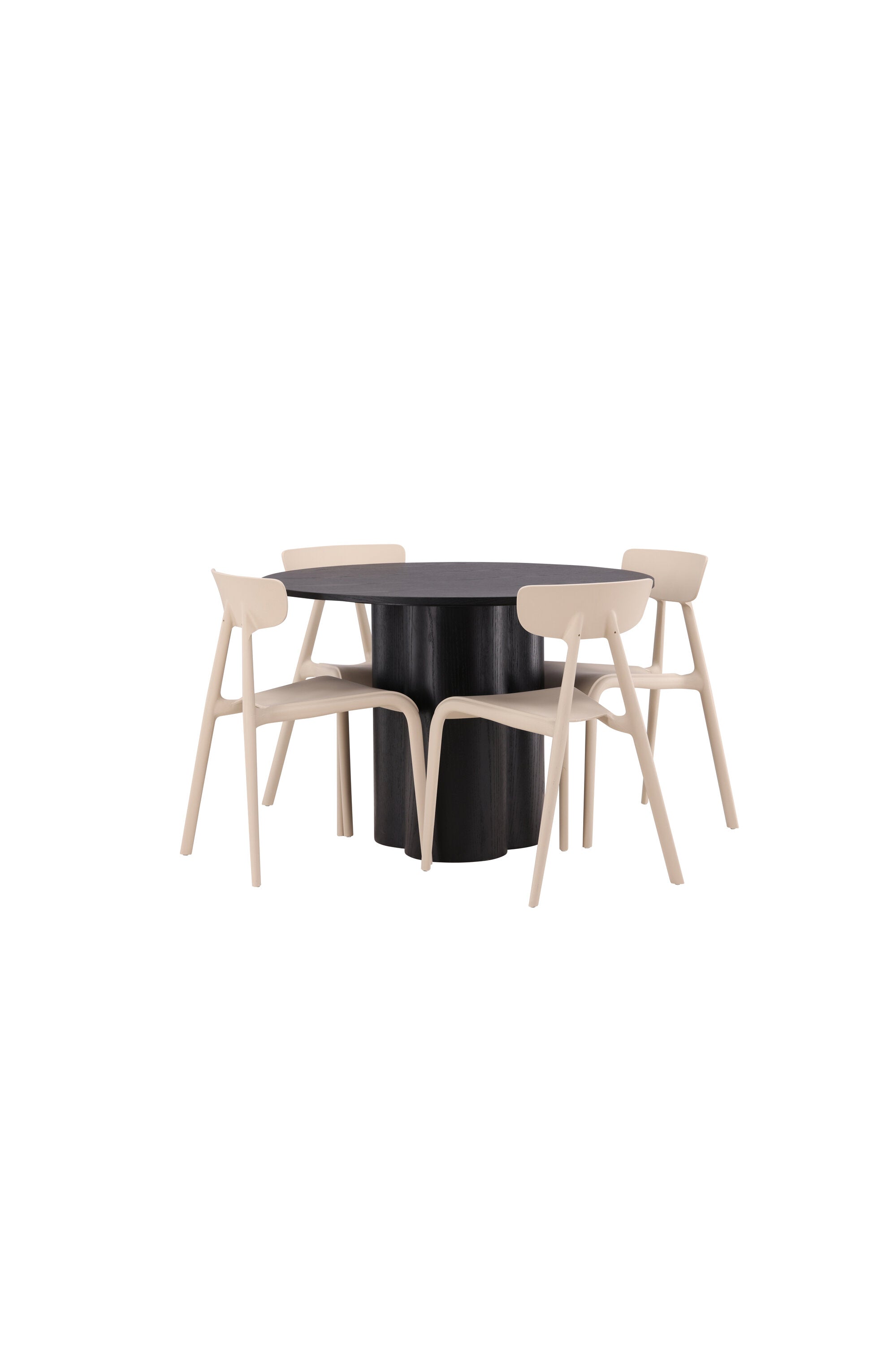 Matgrupp Olivia med 4st matstolar Ursholmen-GR Dining Set-Venture Home-peaceofhome.se