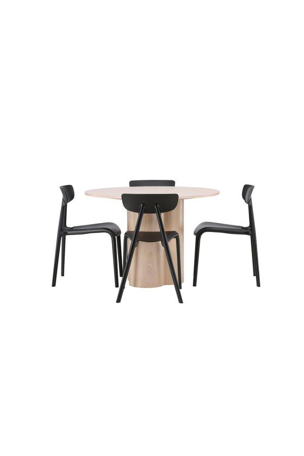 Matgrupp Olivia med 4st matstolar Ursholmen-GR Dining Set-Venture Home-peaceofhome.se