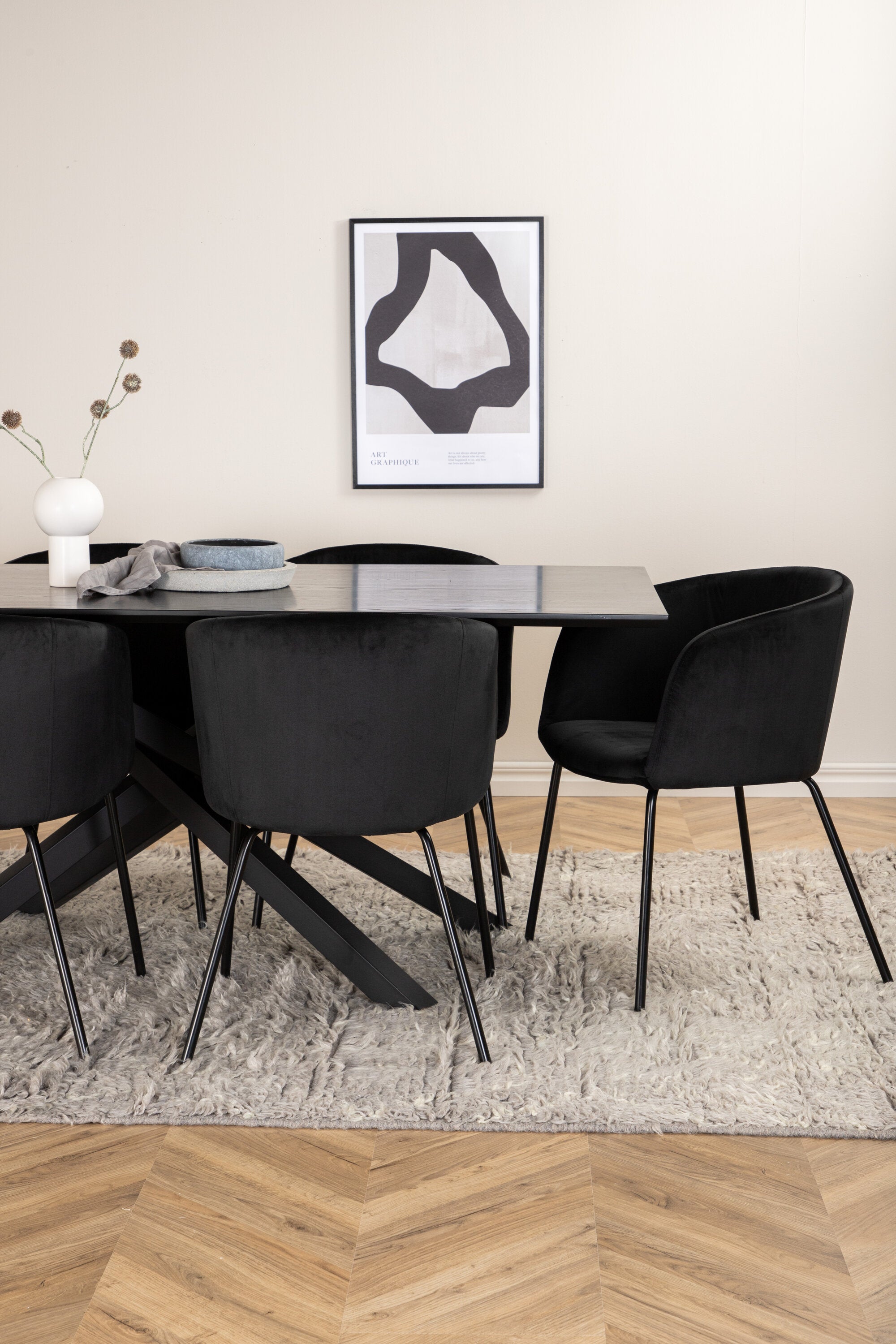 Matgrupp Piazza med stolarna Berit-GR Dining Set-Venture Home-peaceofhome.se