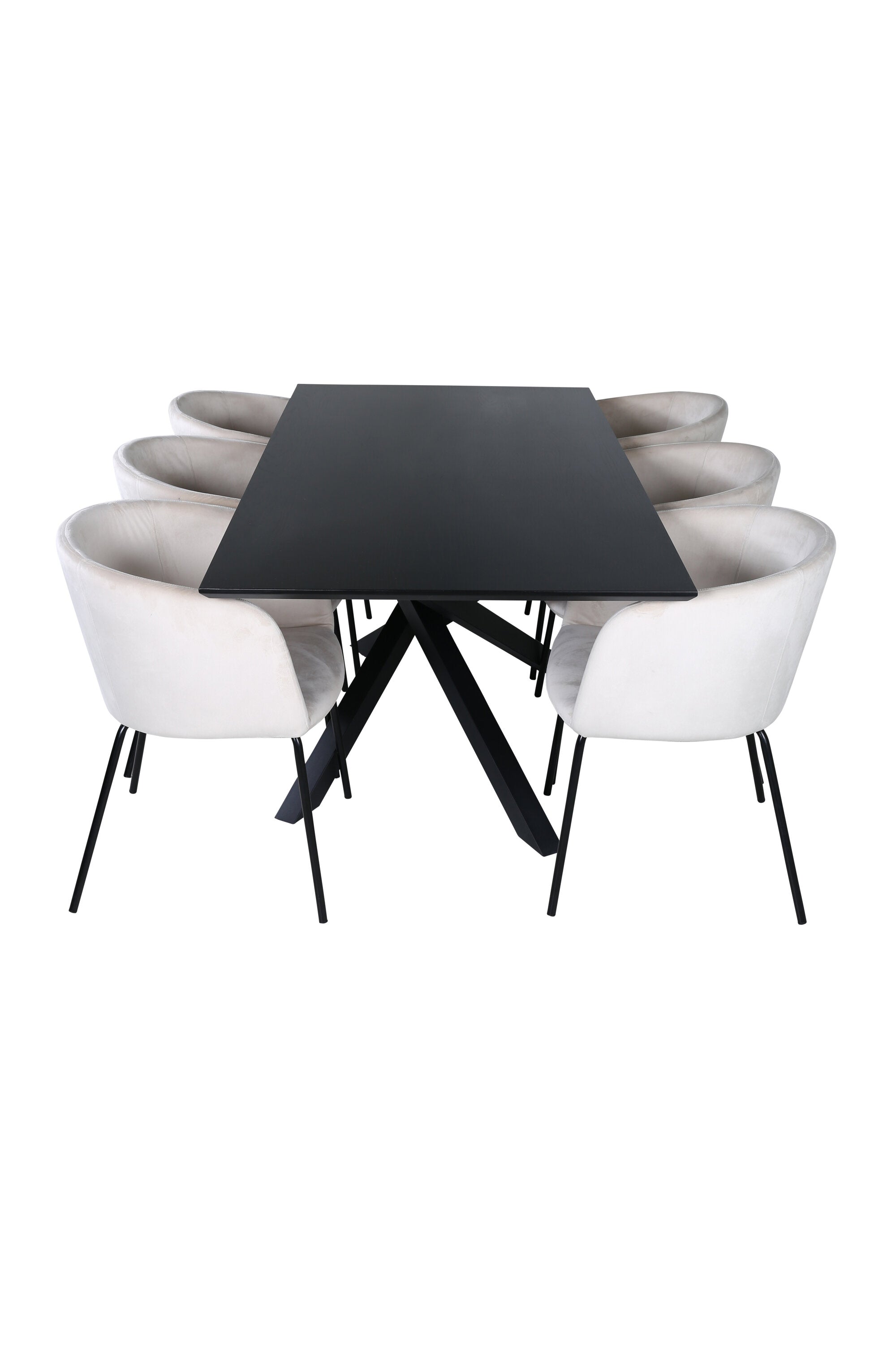 Matgrupp Piazza med stolarna Berit-GR Dining Set-Venture Home-peaceofhome.se