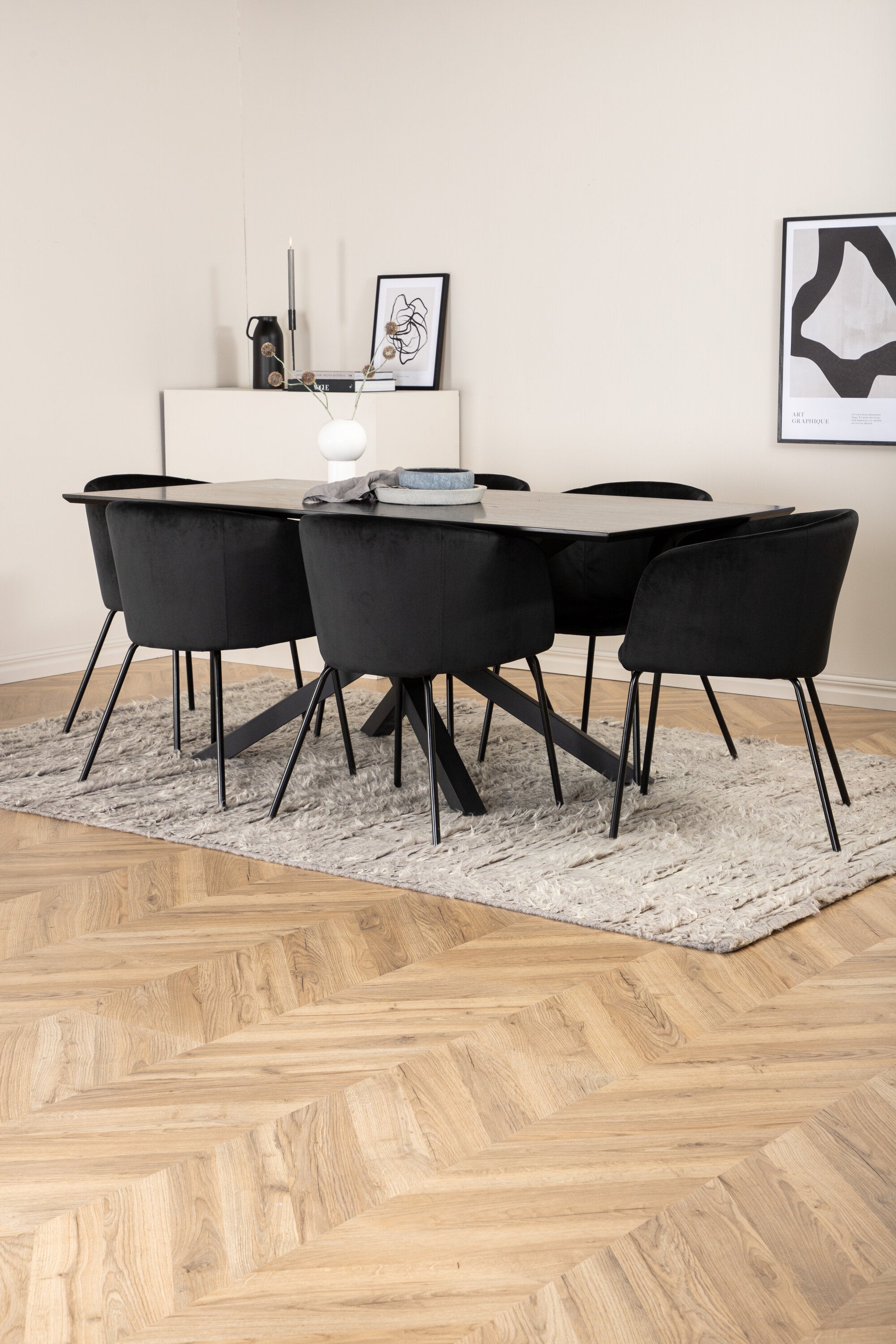 Matgrupp Piazza med stolarna Berit-GR Dining Set-Venture Home-peaceofhome.se