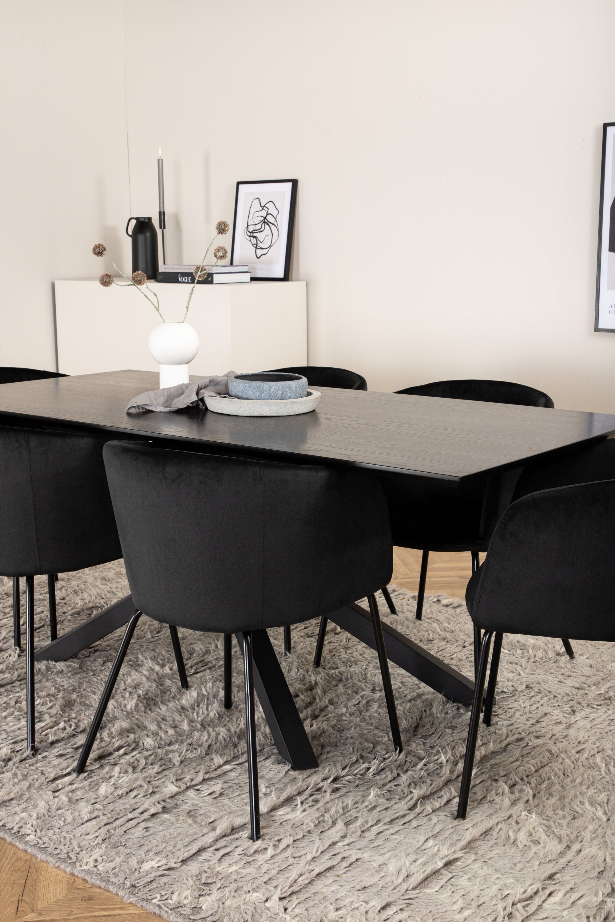 Matgrupp Piazza med stolarna Berit-GR Dining Set-Venture Home-peaceofhome.se