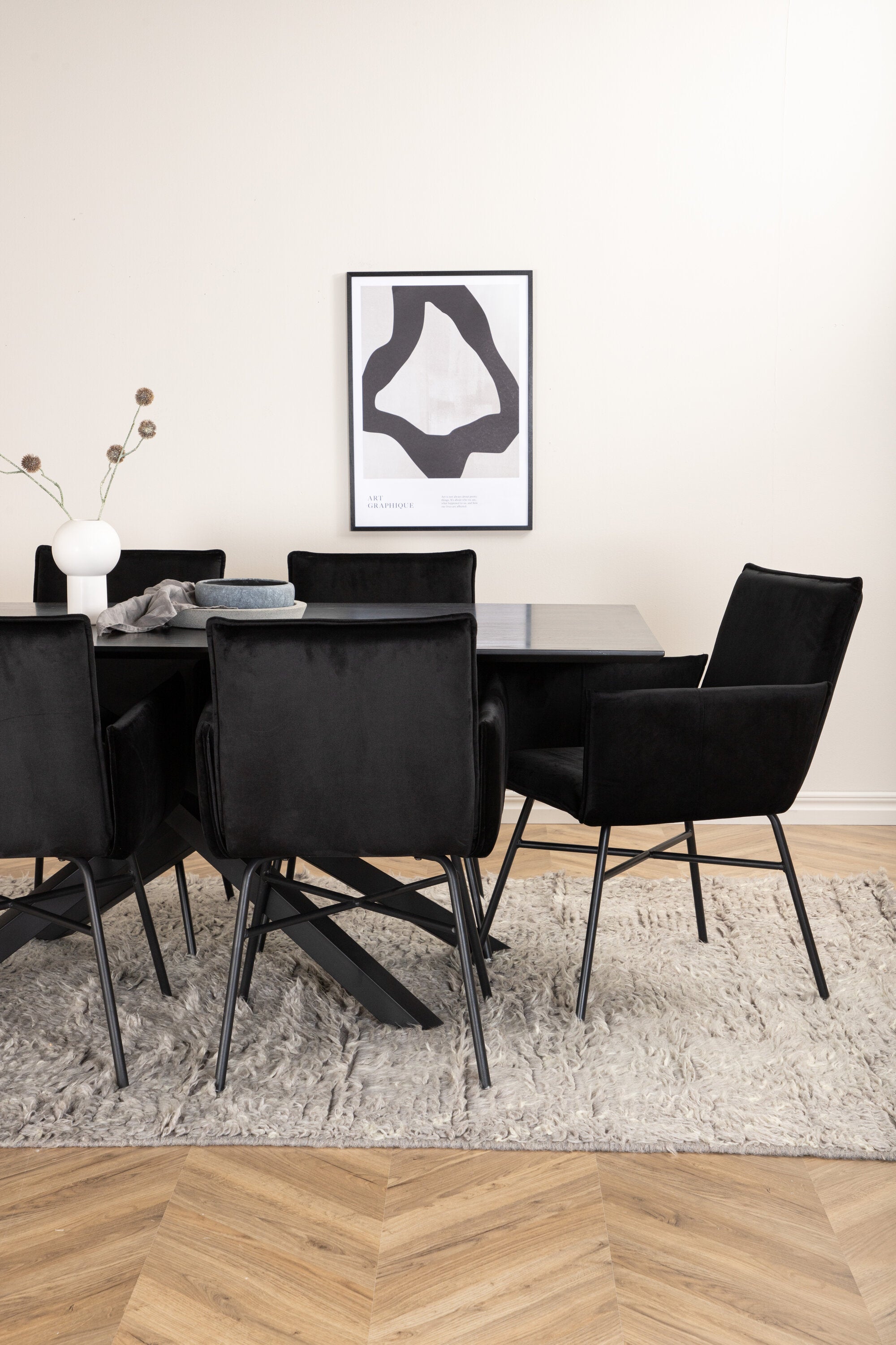 Matgrupp Piazza med stolarna Petra-GR Dining Set-Venture Home-peaceofhome.se