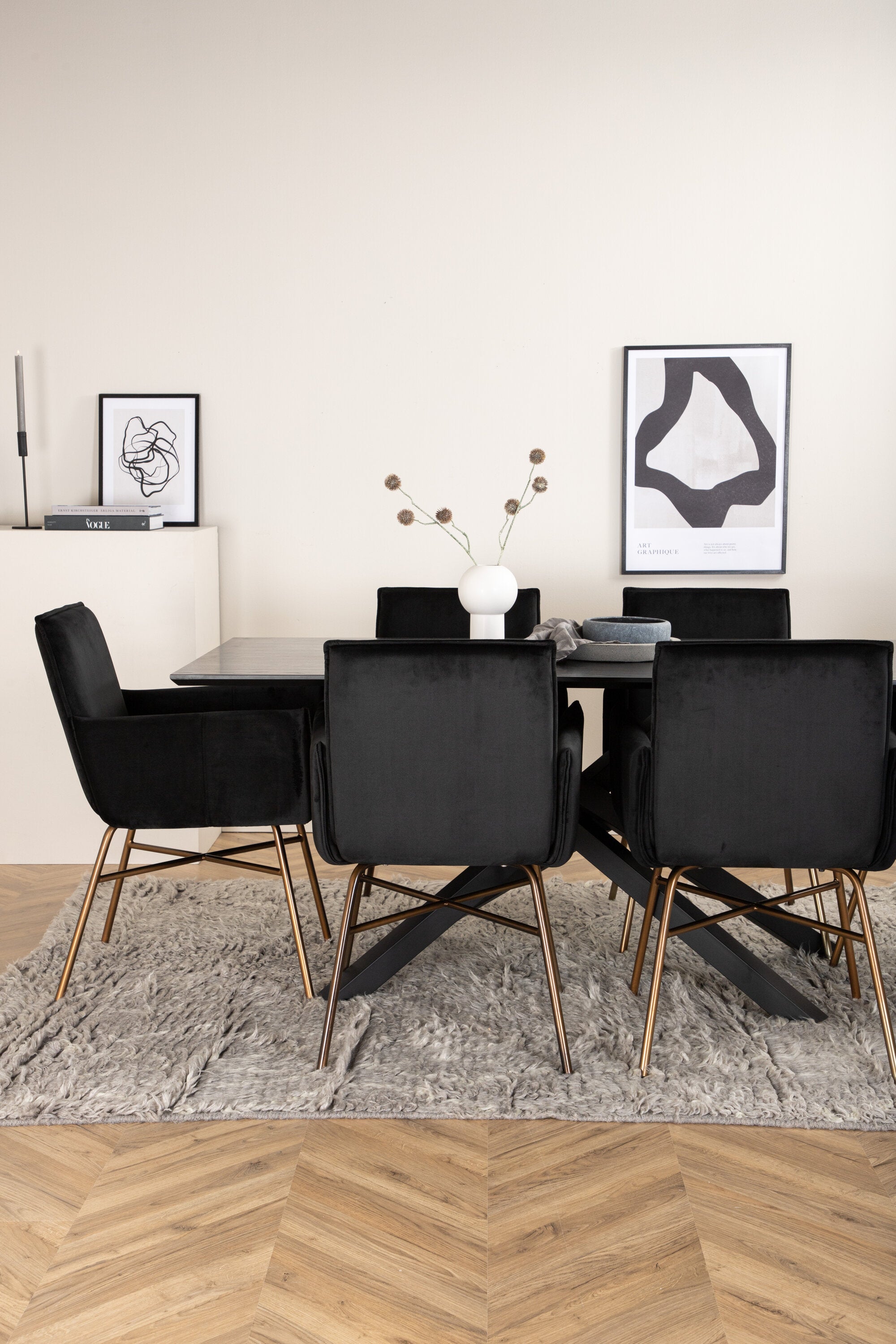 Matgrupp Piazza med stolarna Petra-GR Dining Set-Venture Home-peaceofhome.se