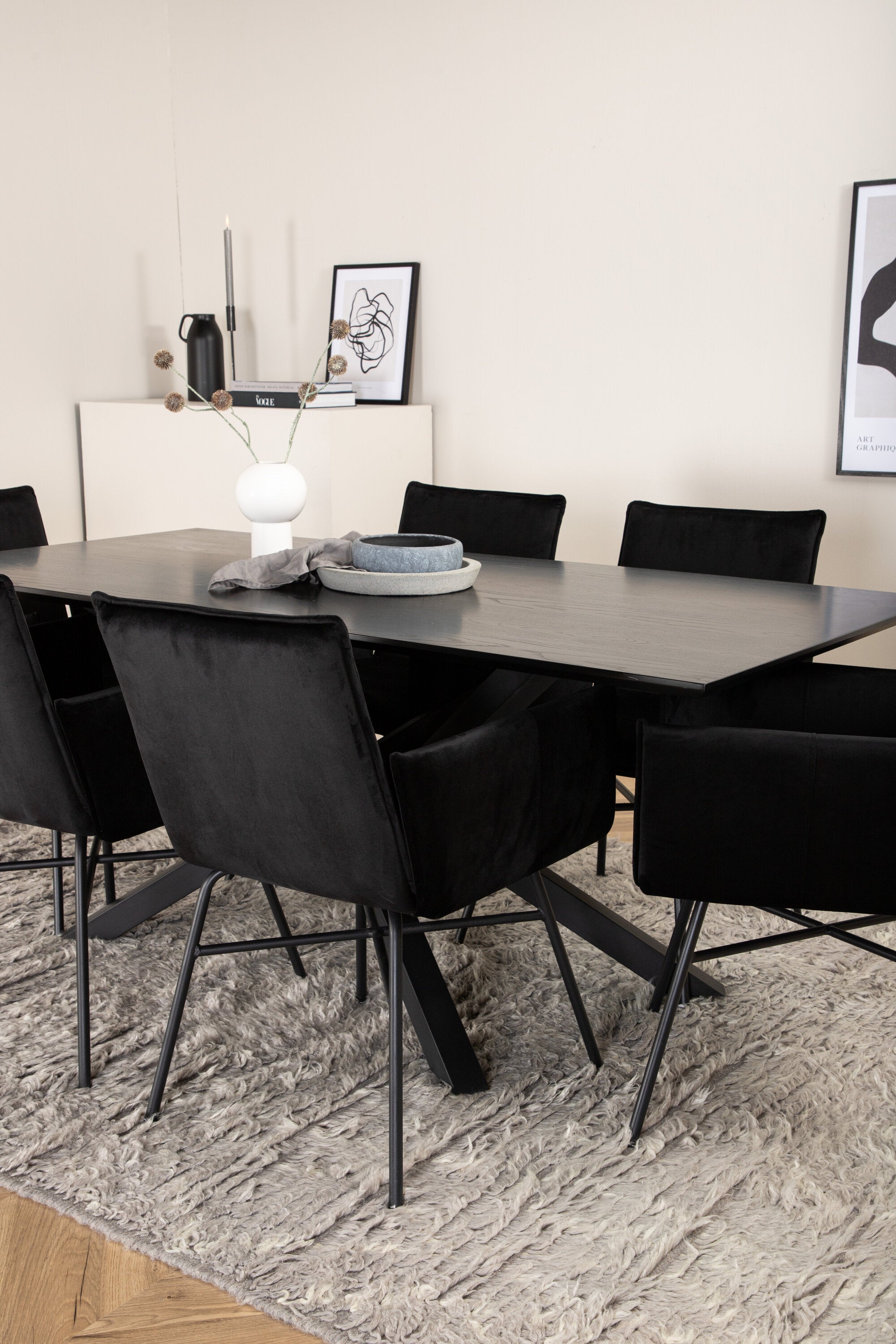 Matgrupp Piazza med stolarna Petra-GR Dining Set-Venture Home-peaceofhome.se