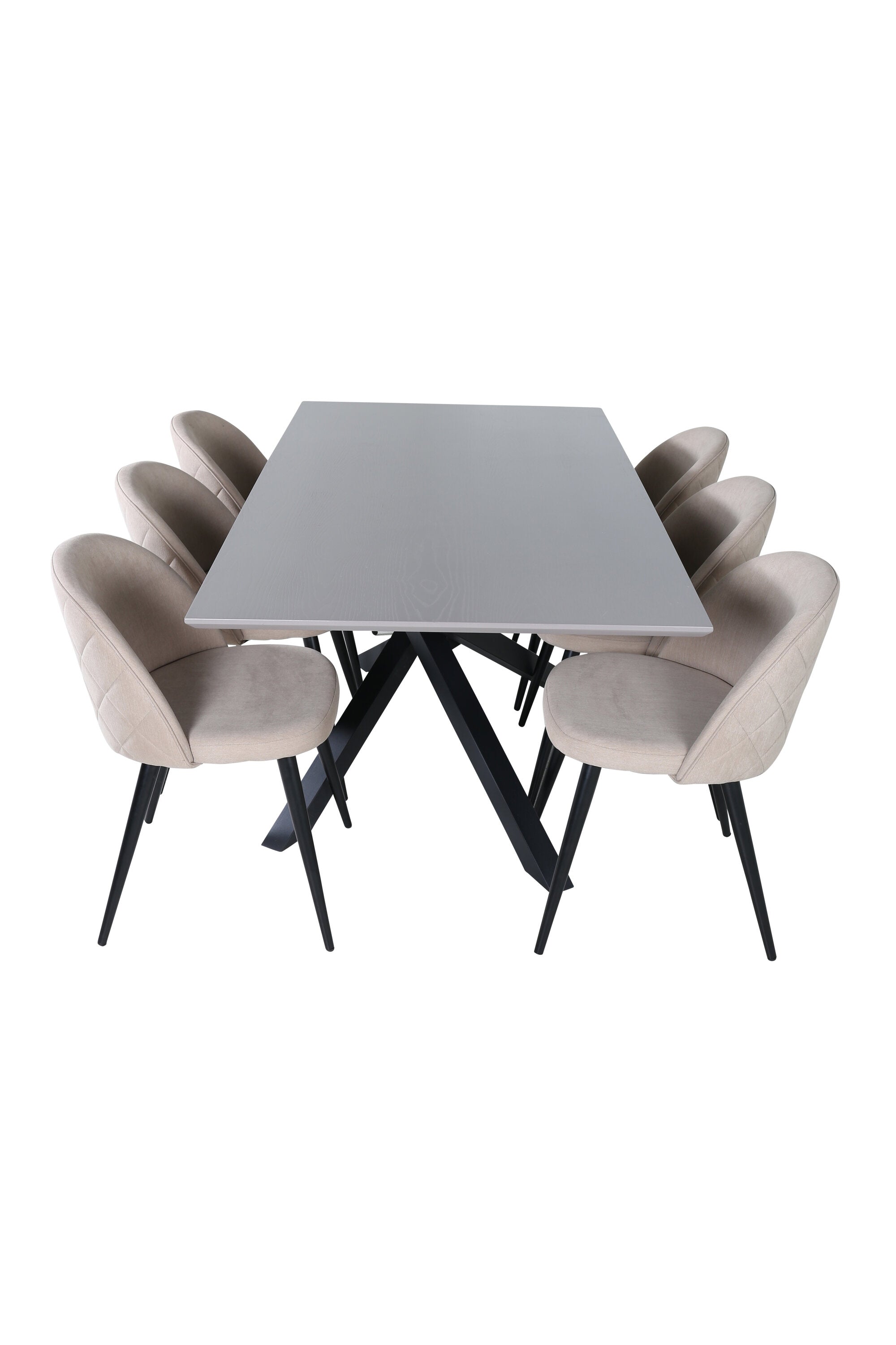 Matgrupp Piazza med stolarna Velvet-GR Dining Set-Venture Home-peaceofhome.se