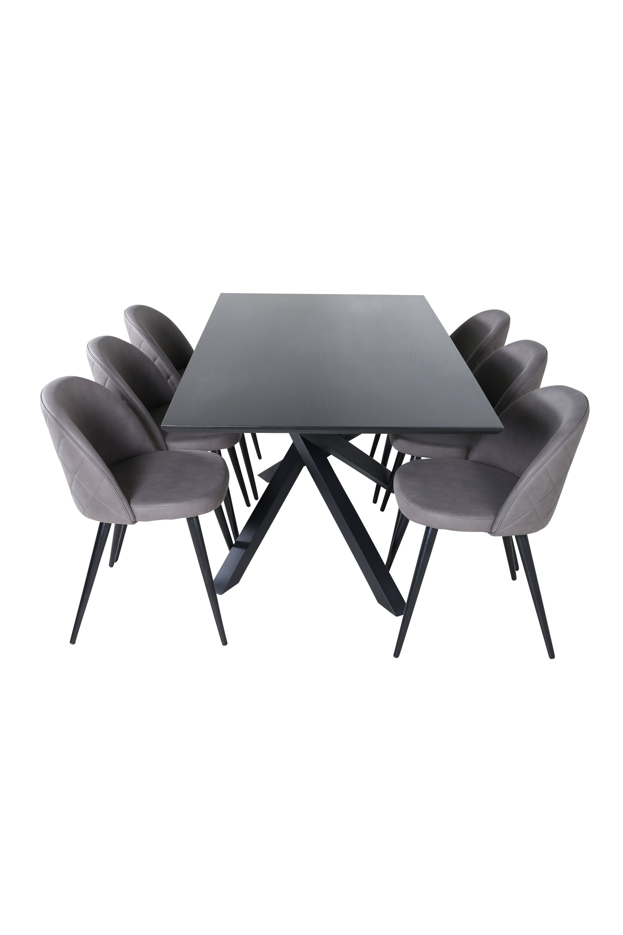 Matgrupp Piazza med stolarna Velvet-GR Dining Set-Venture Home-peaceofhome.se