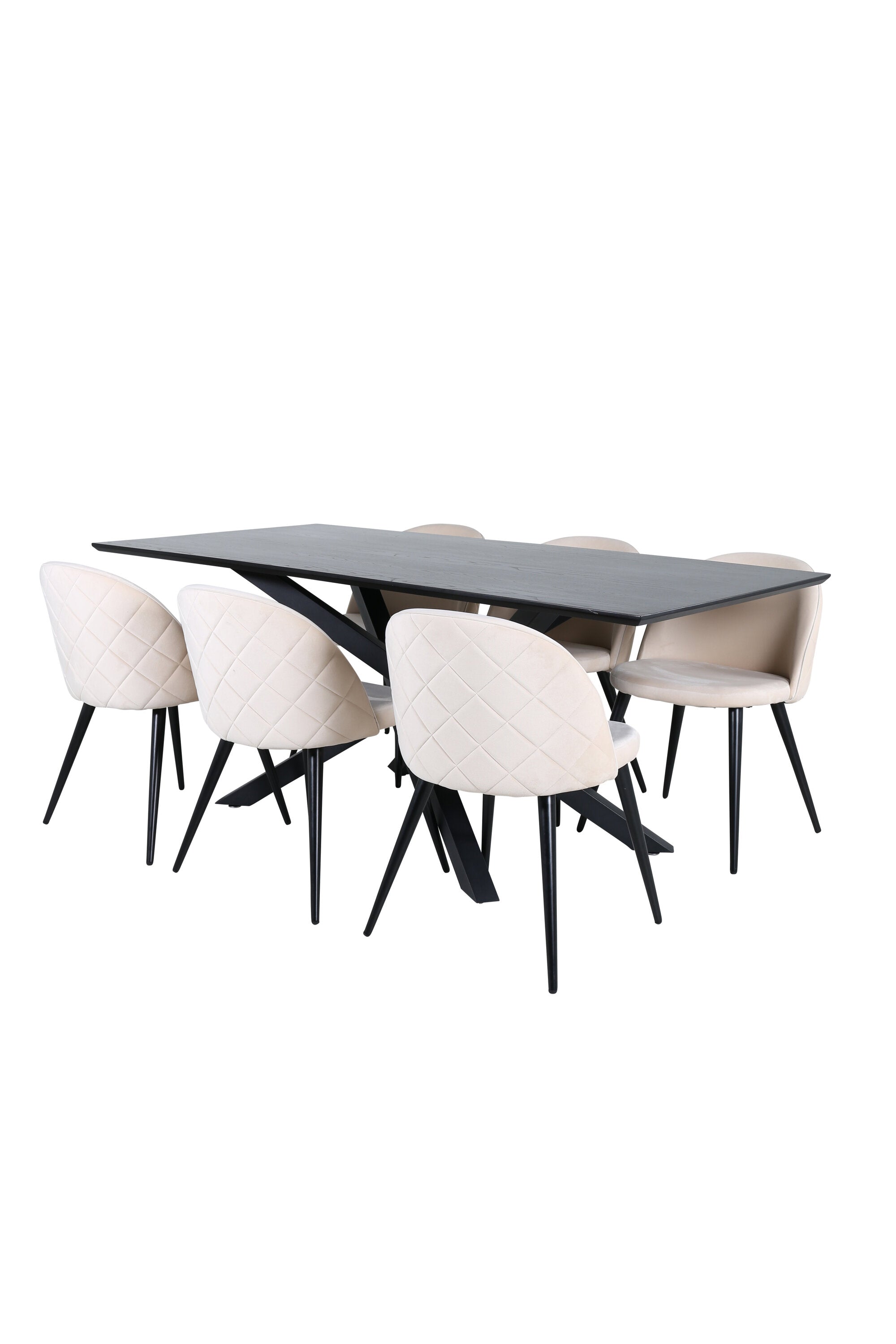 Matgrupp Piazza med stolarna Velvet-GR Dining Set-Venture Home-peaceofhome.se