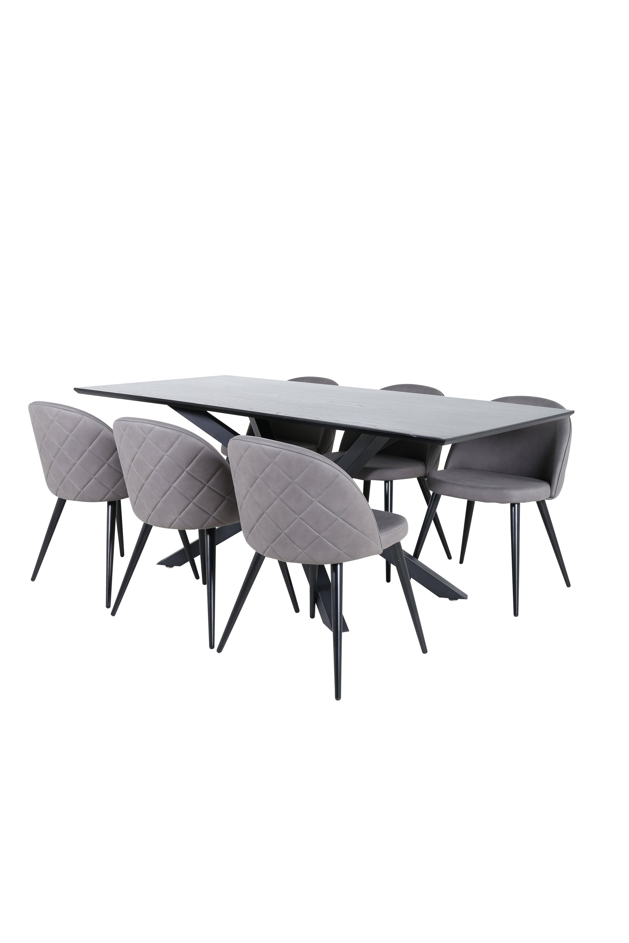 Matgrupp Piazza med stolarna Velvet-GR Dining Set-Venture Home-peaceofhome.se