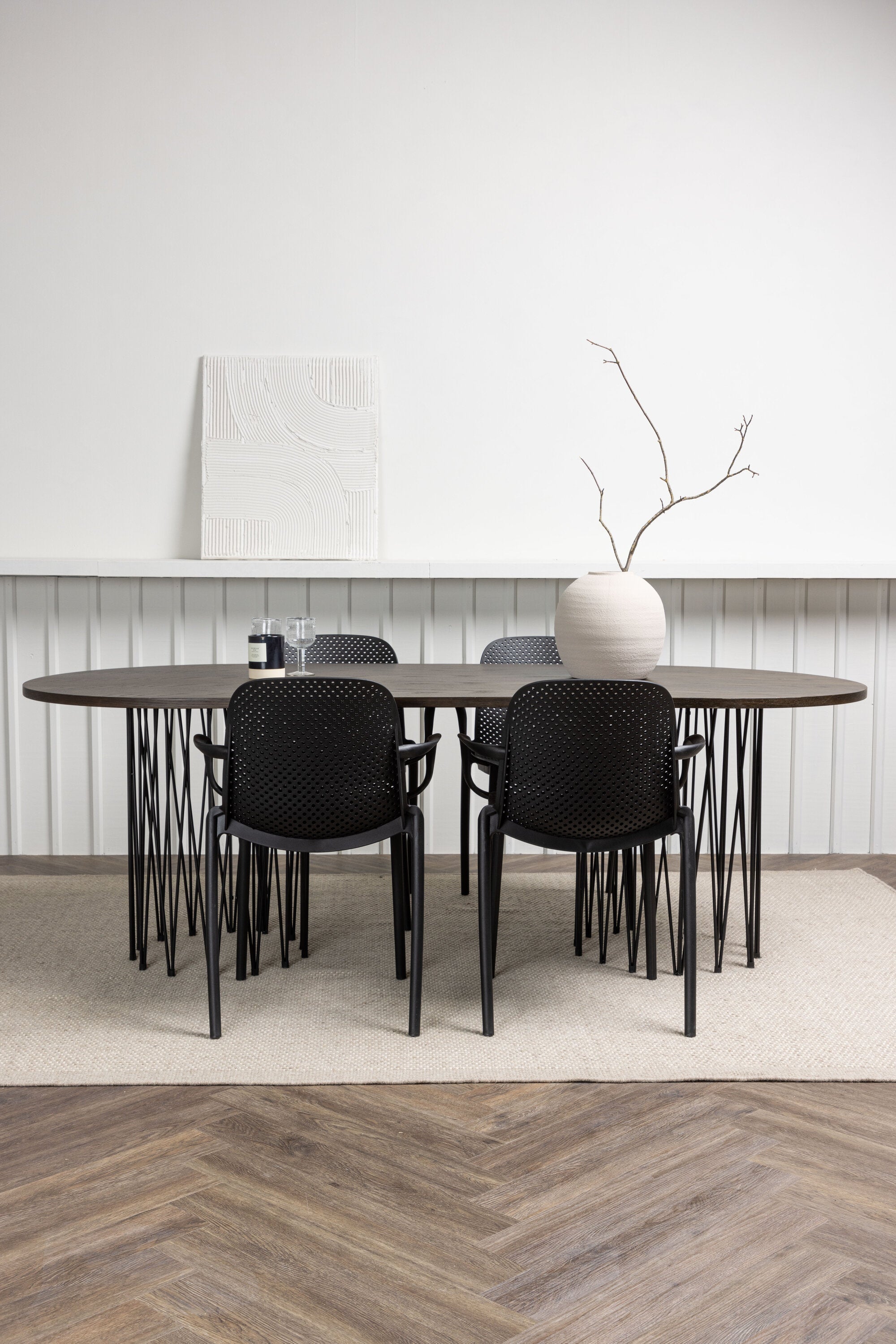 Matgrupp Stone med stolarna Baltimore-GR Dining Set-Venture Home-peaceofhome.se