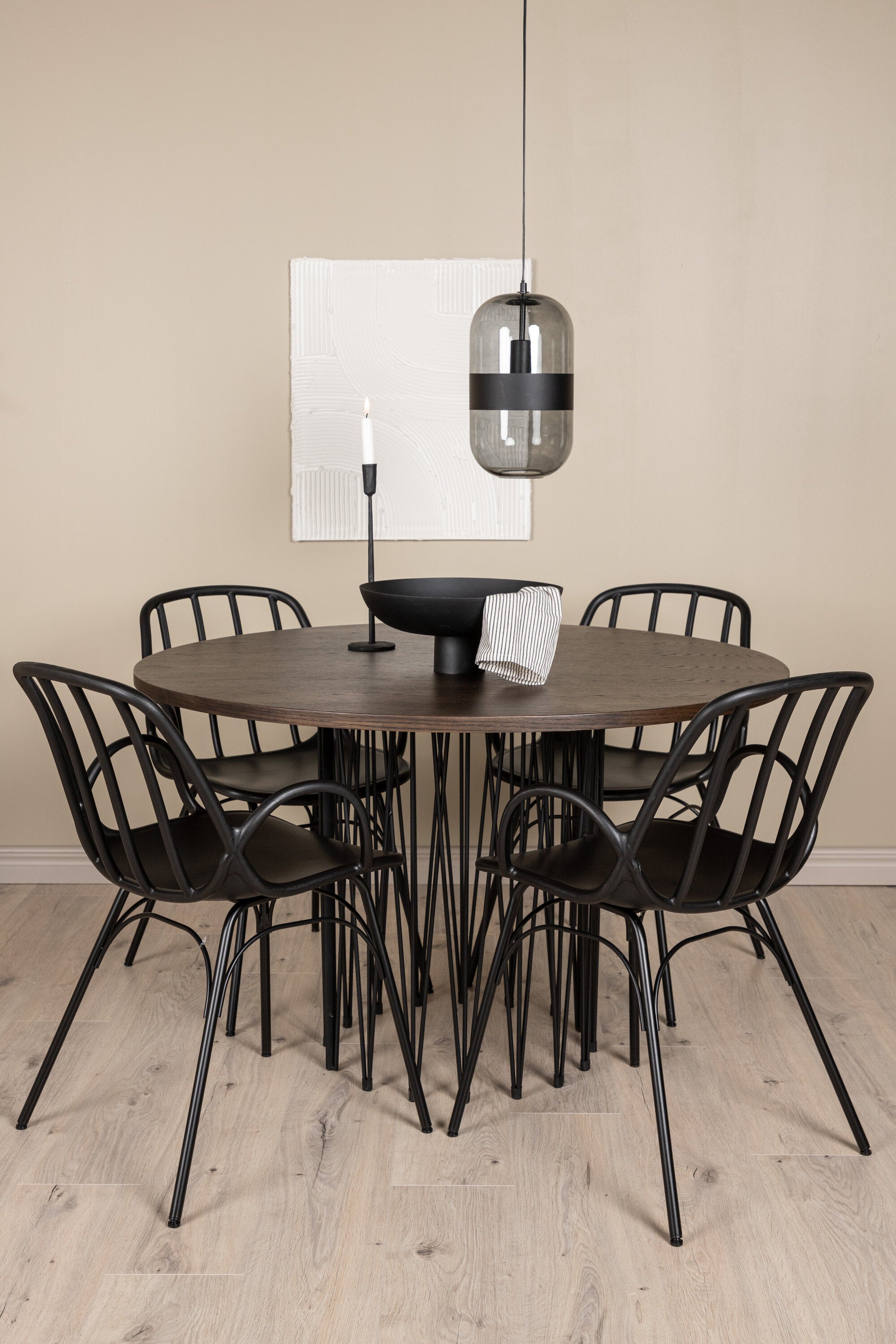 Matgrupp Stone med stolarna Dyrön-GR Dining Set-Venture Home-peaceofhome.se