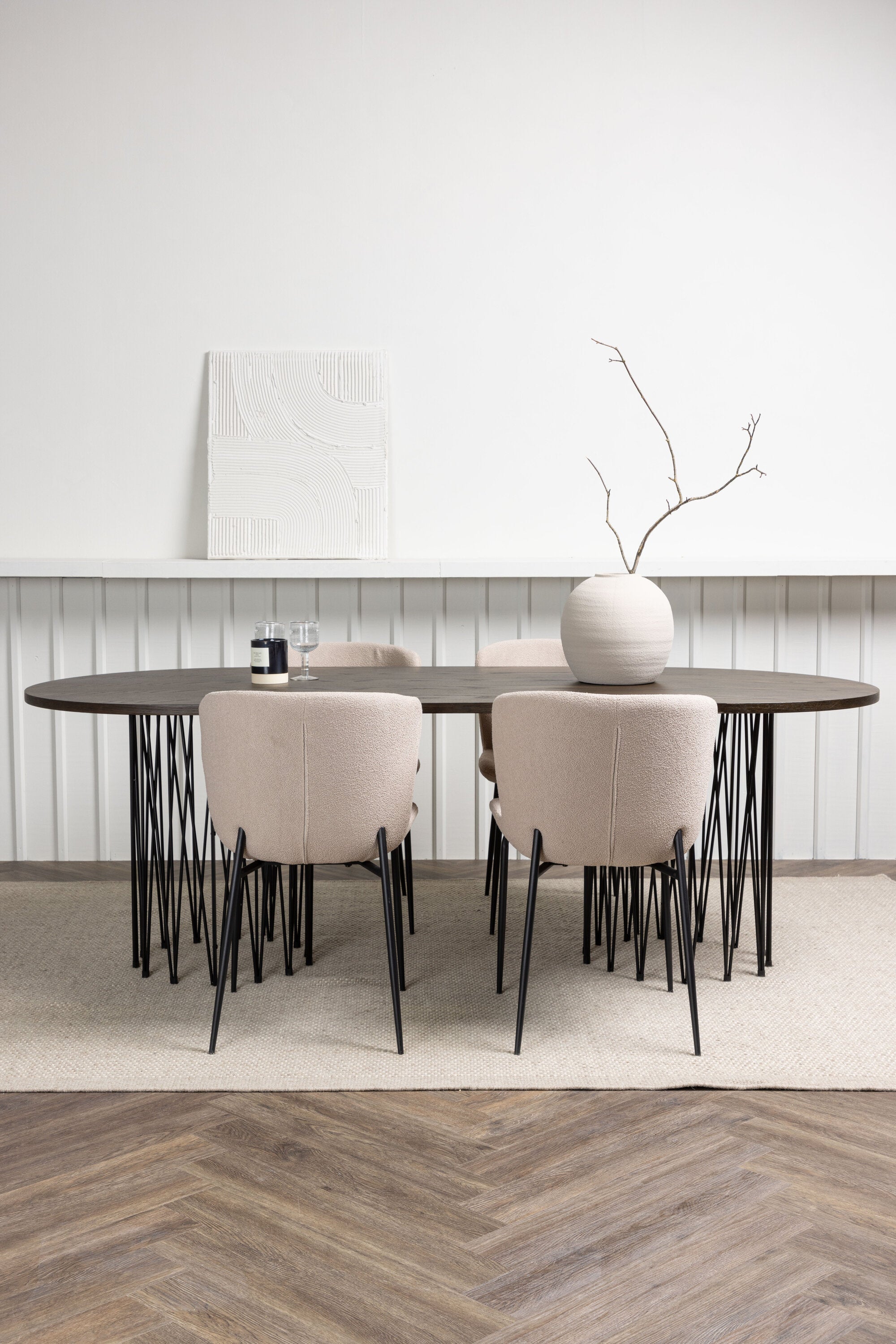 Matgrupp Stone med stolarna Modesto-GR Dining Set-Venture Home-peaceofhome.se