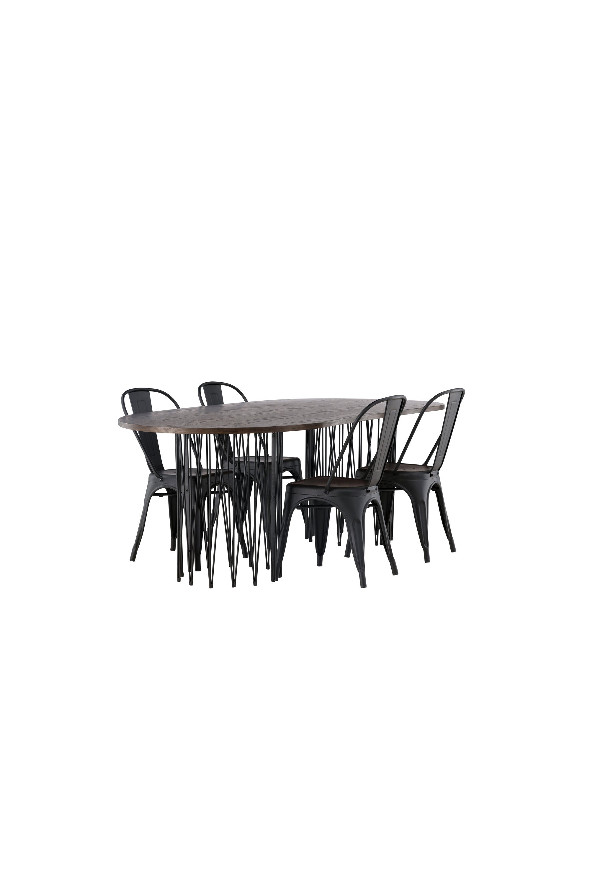 Matgrupp Stone med stolarna Tempe-GR Dining Set-Venture Home-peaceofhome.se