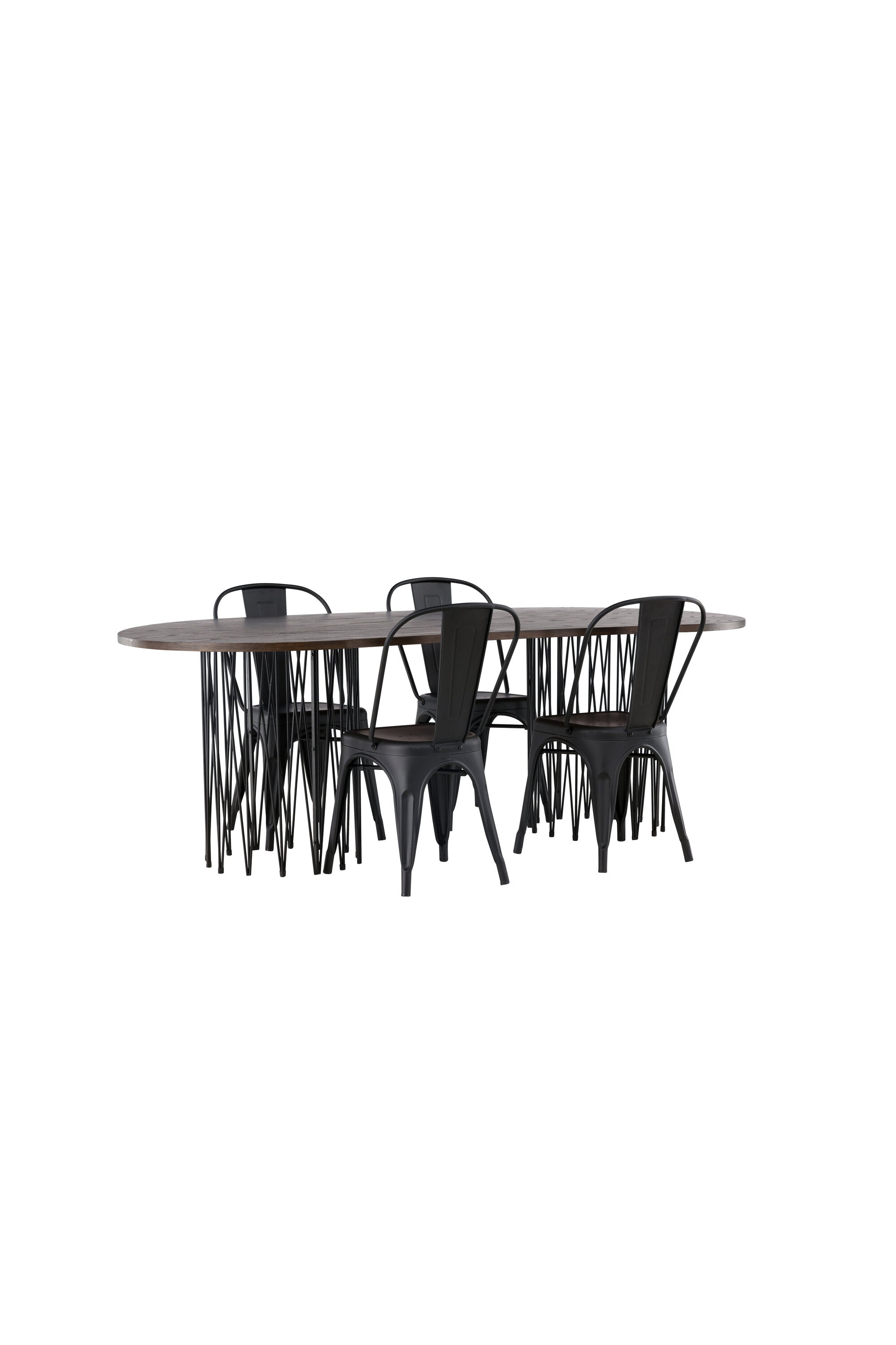 Matgrupp Stone med stolarna Tempe-GR Dining Set-Venture Home-peaceofhome.se