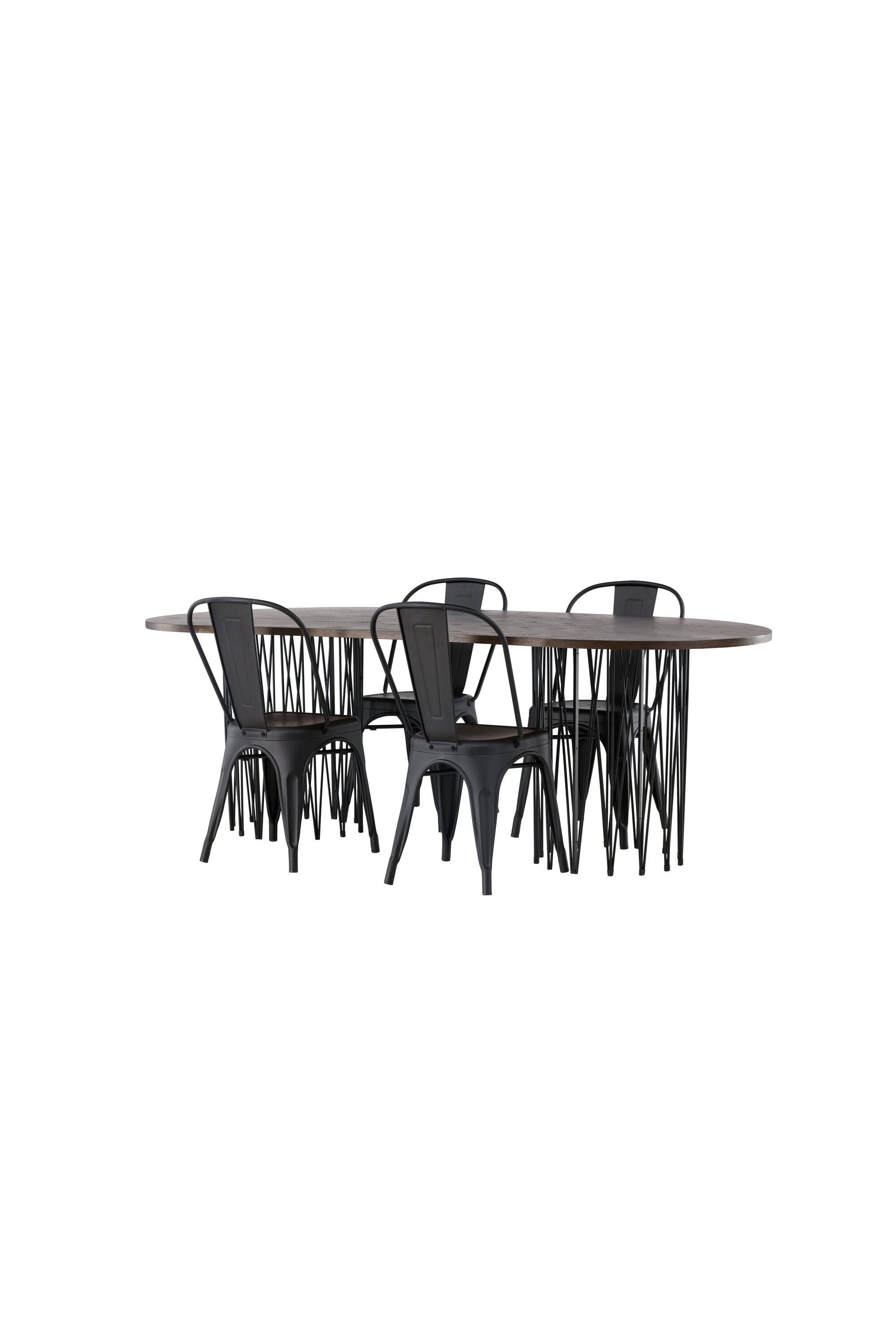 Matgrupp Stone med stolarna Tempe-GR Dining Set-Venture Home-peaceofhome.se